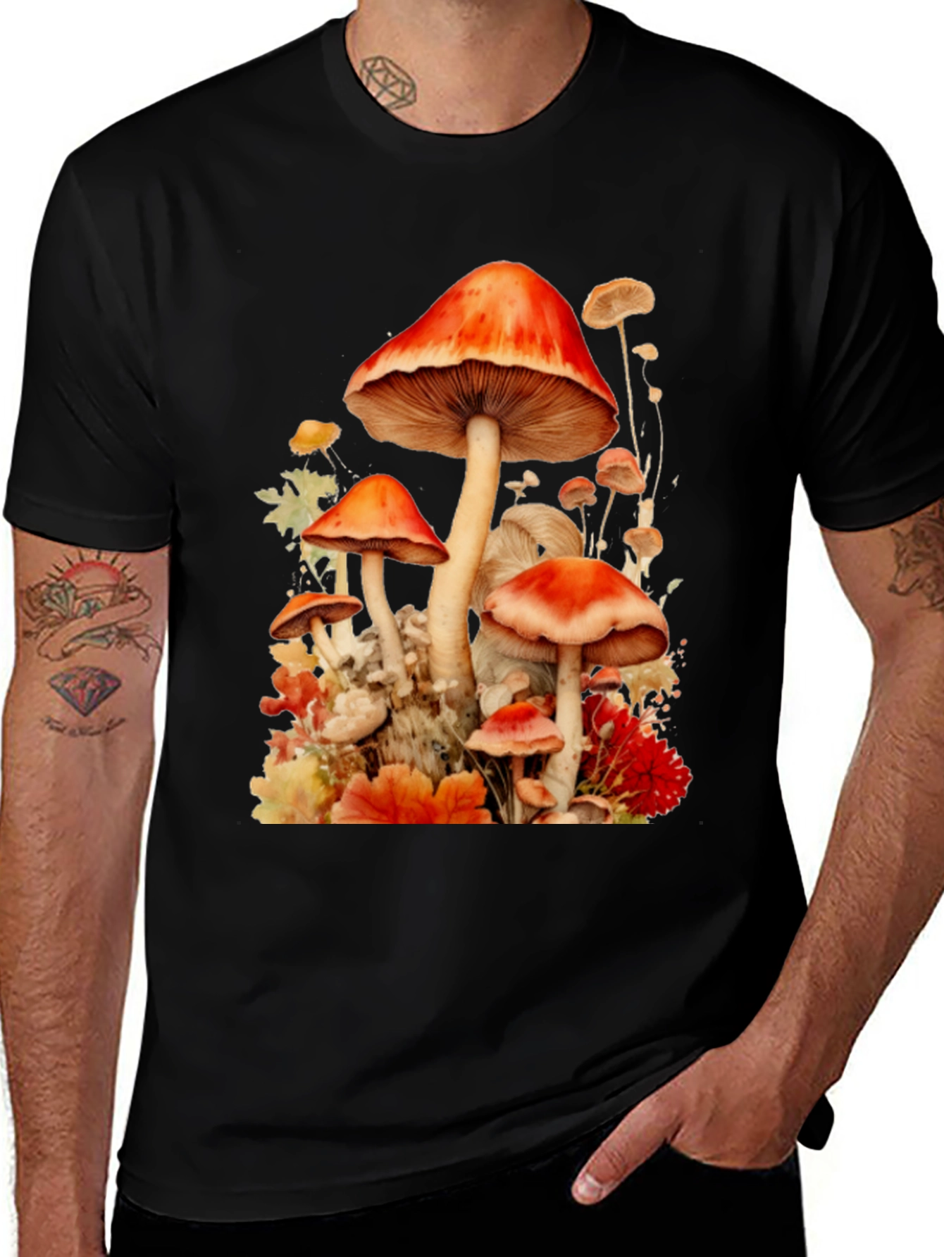 Mushroom Watercolor T-Shirt