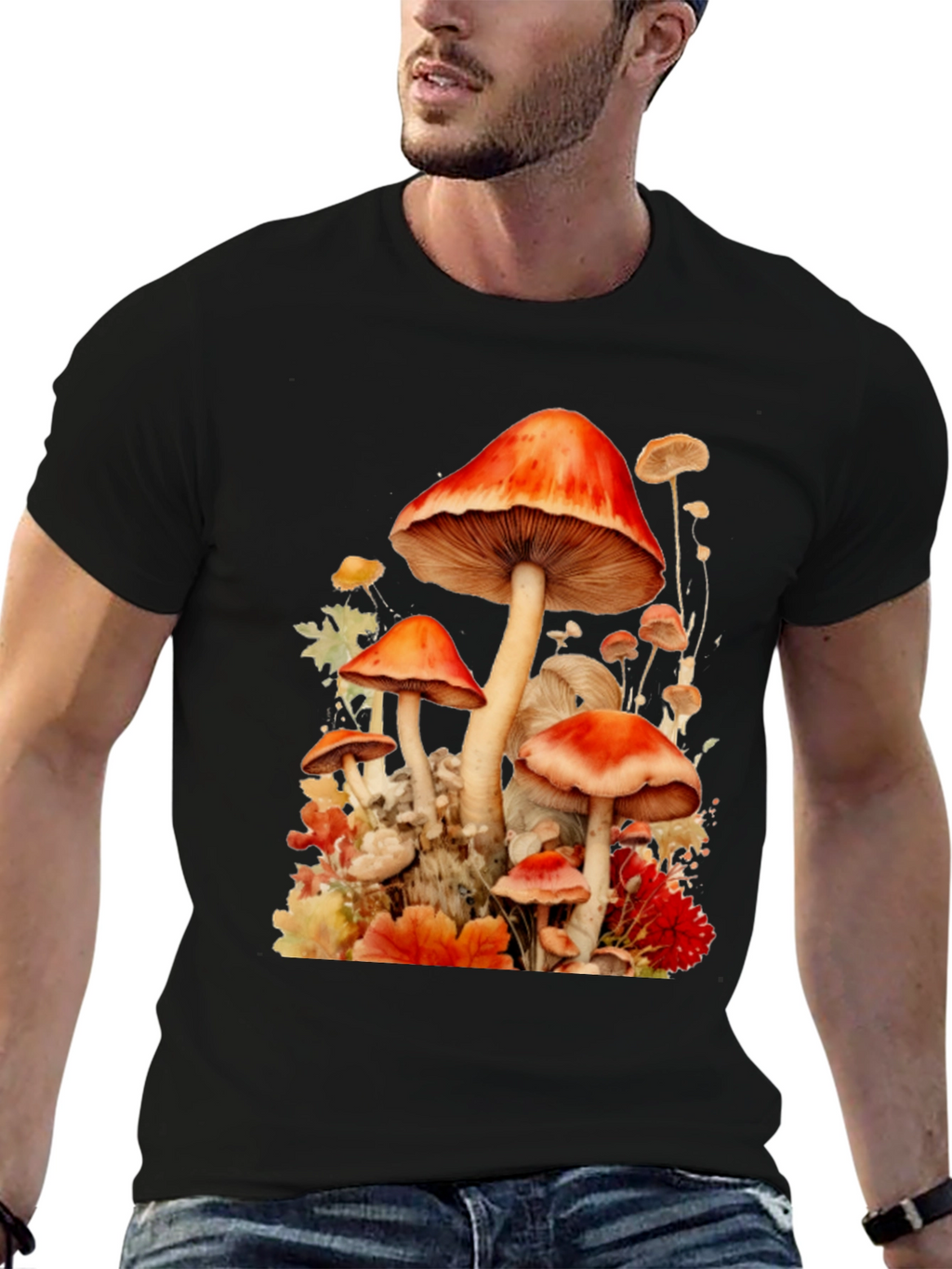 Mushroom Watercolor T-Shirt