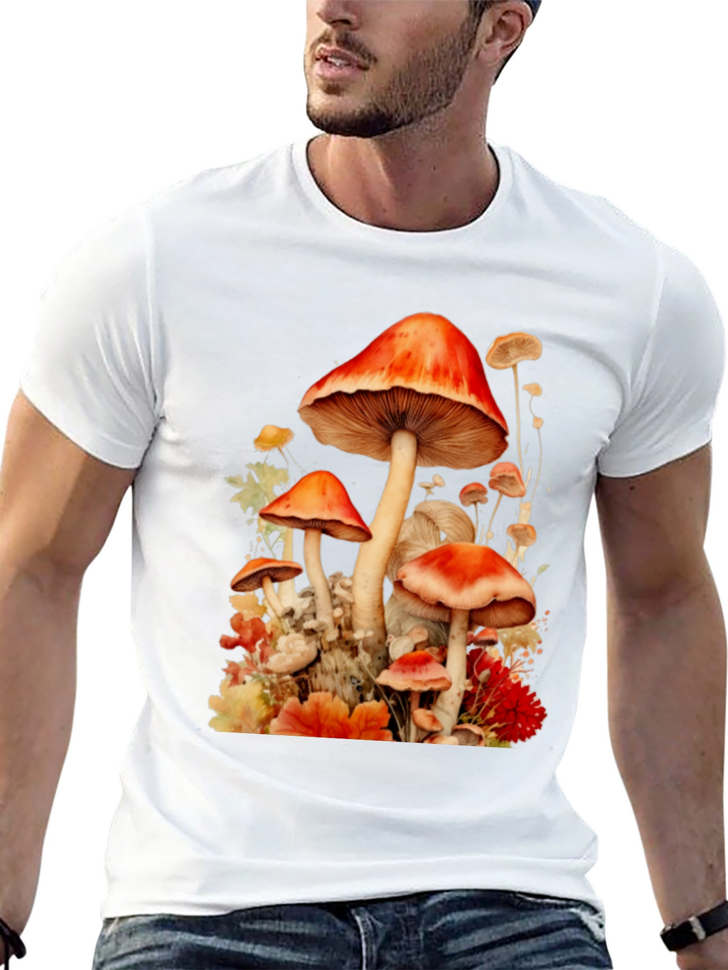 Mushroom Watercolor T-Shirt