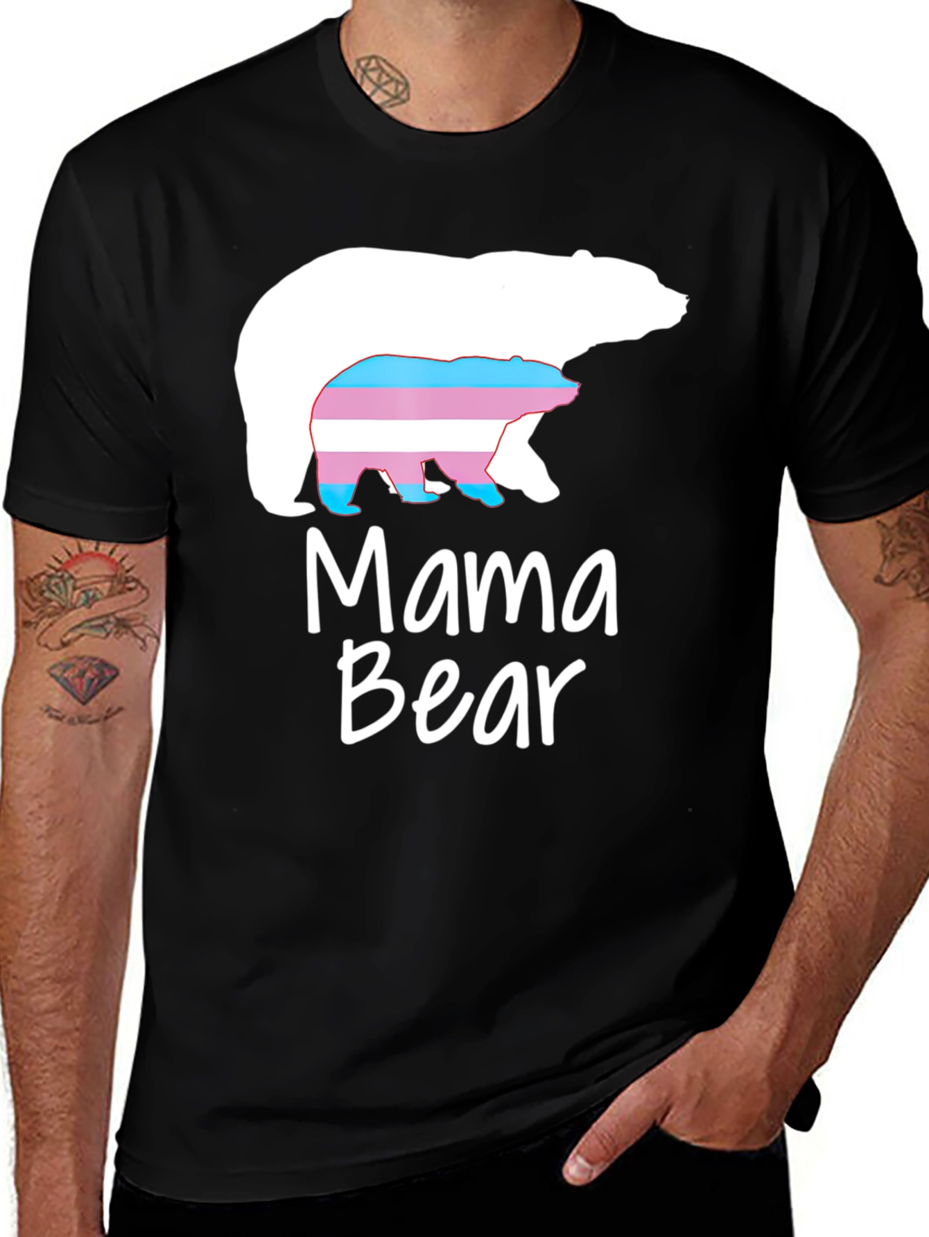Mama Bear T-Shirt - Transgender Pride