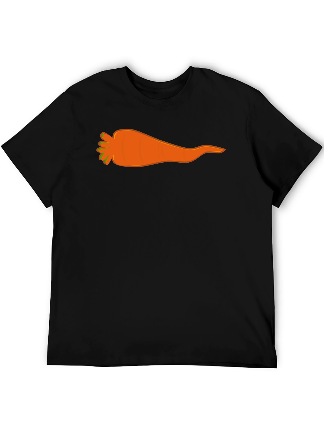 Funny Carrot Graphic Tee - Trendy Mens T-Shirt