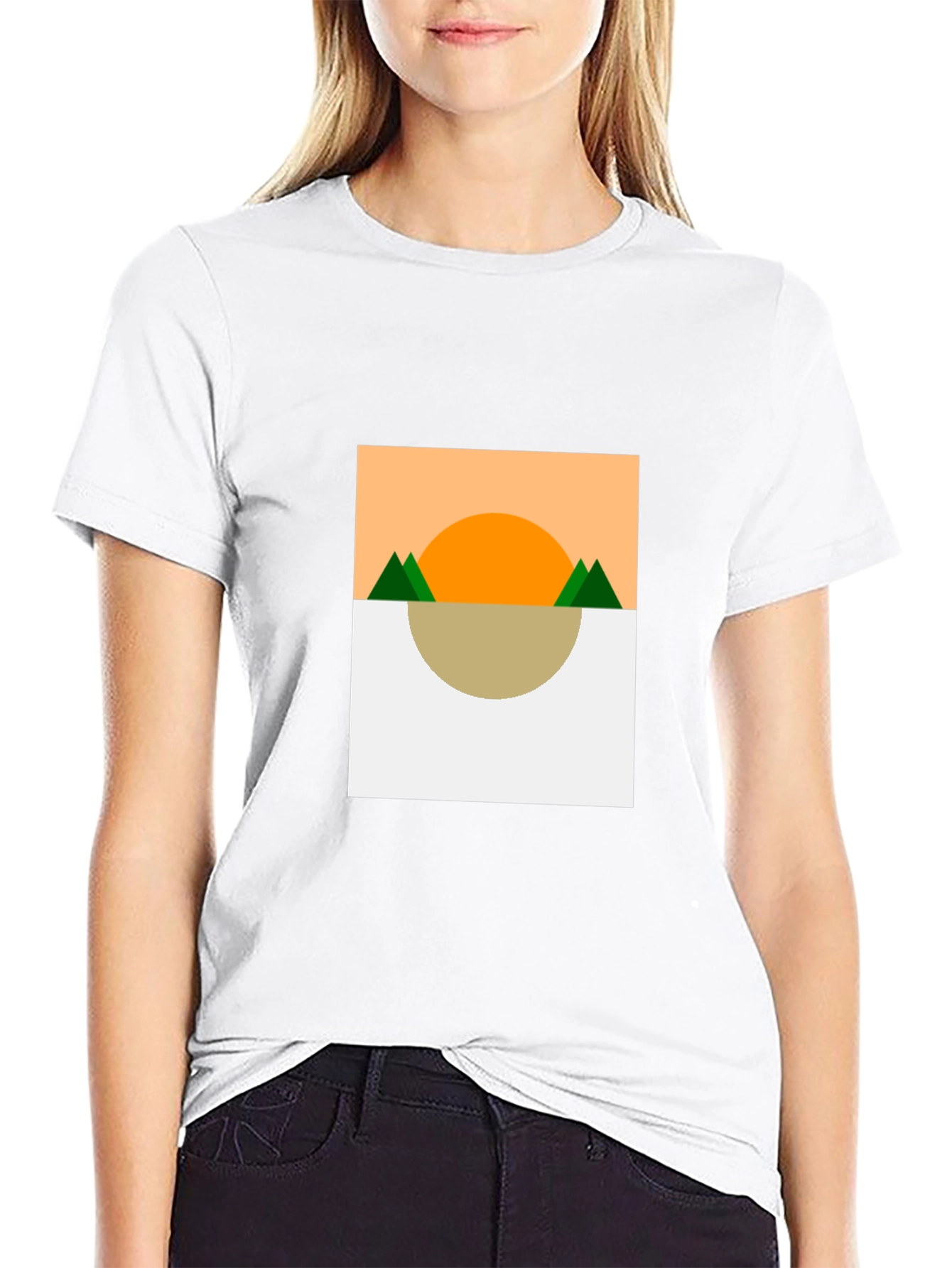 Geometric Landscape T-Shirt