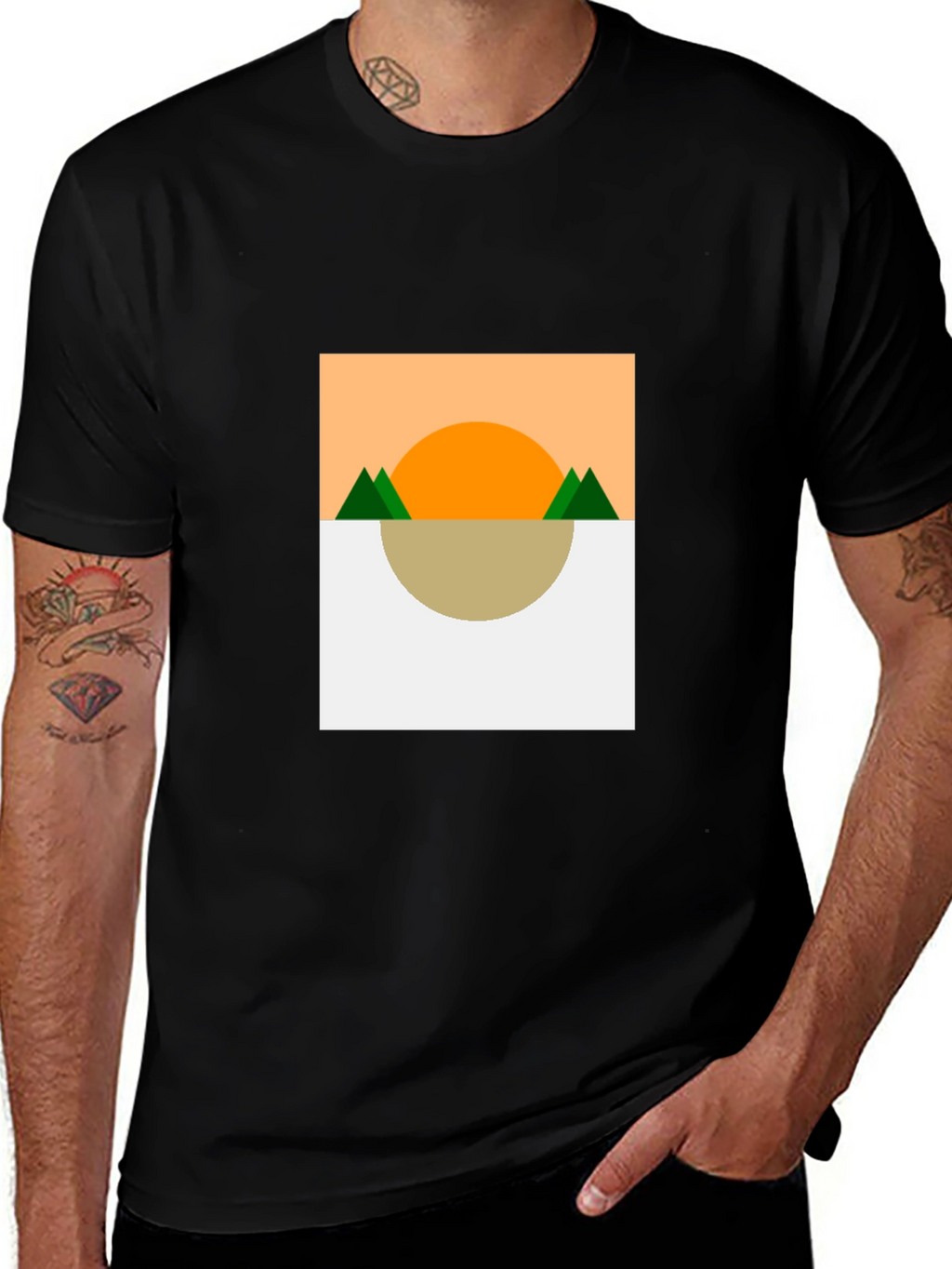 Geometric Landscape T-Shirt