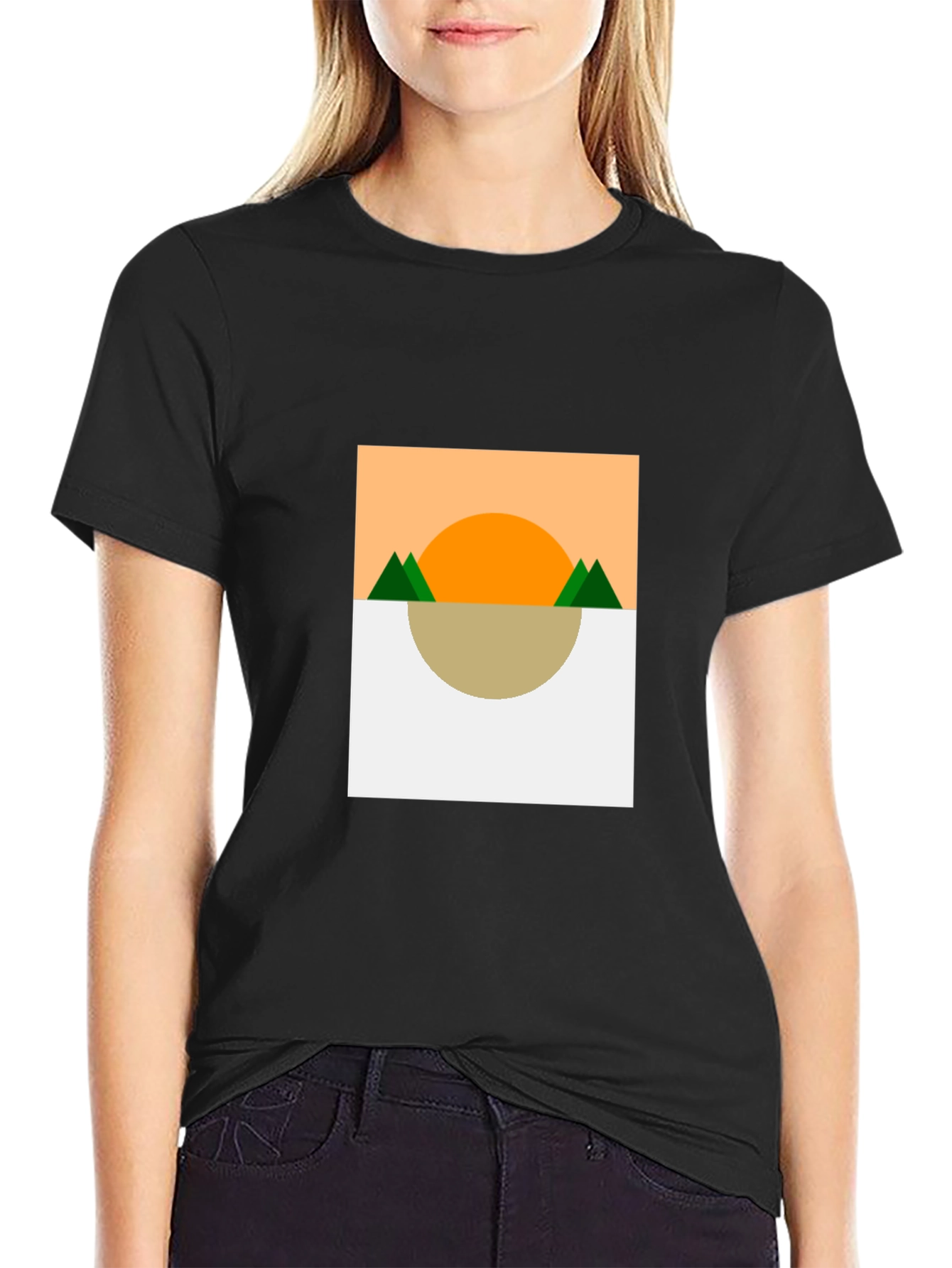 Geometric Landscape T-Shirt