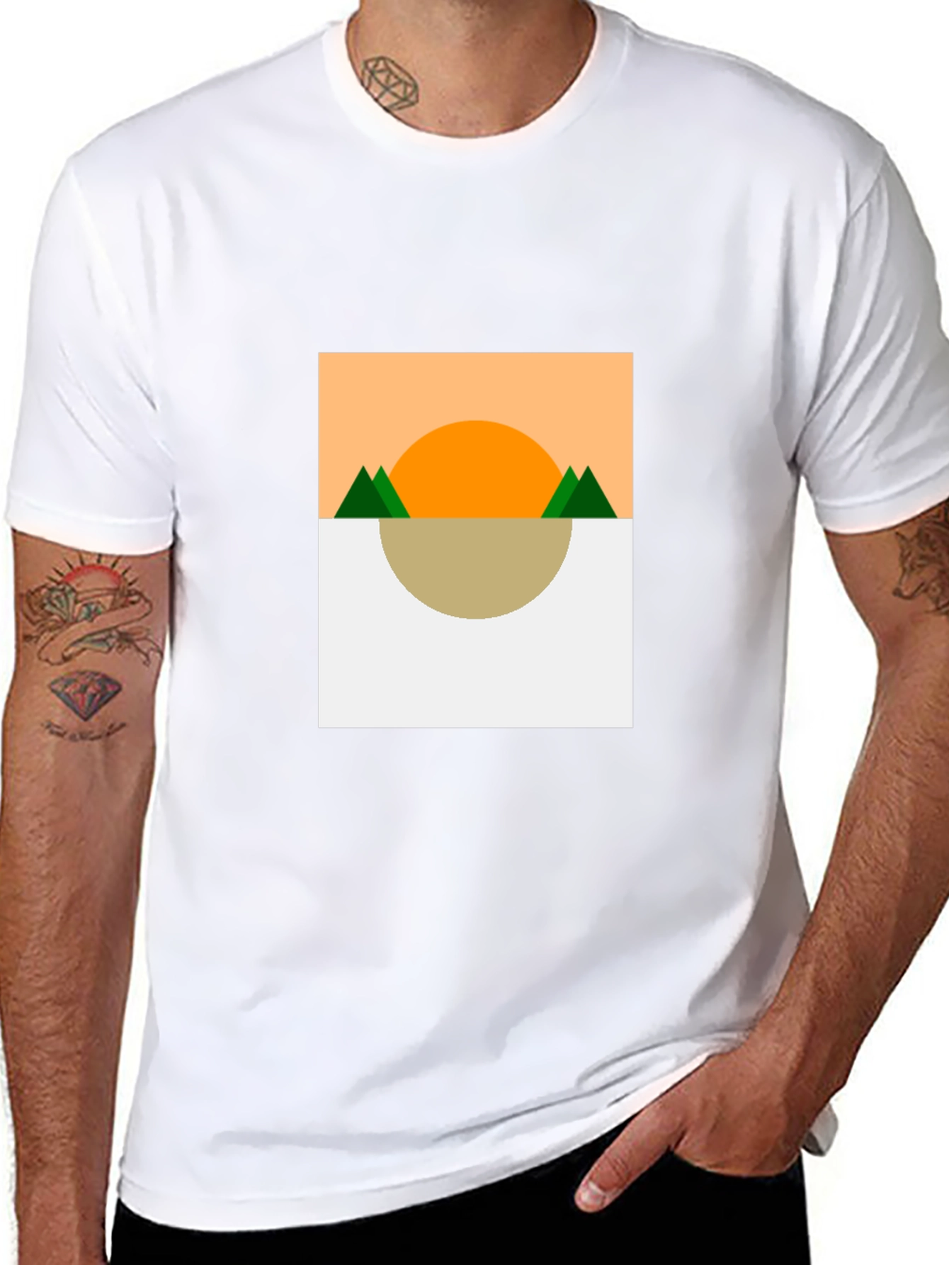 Geometric Landscape T-Shirt