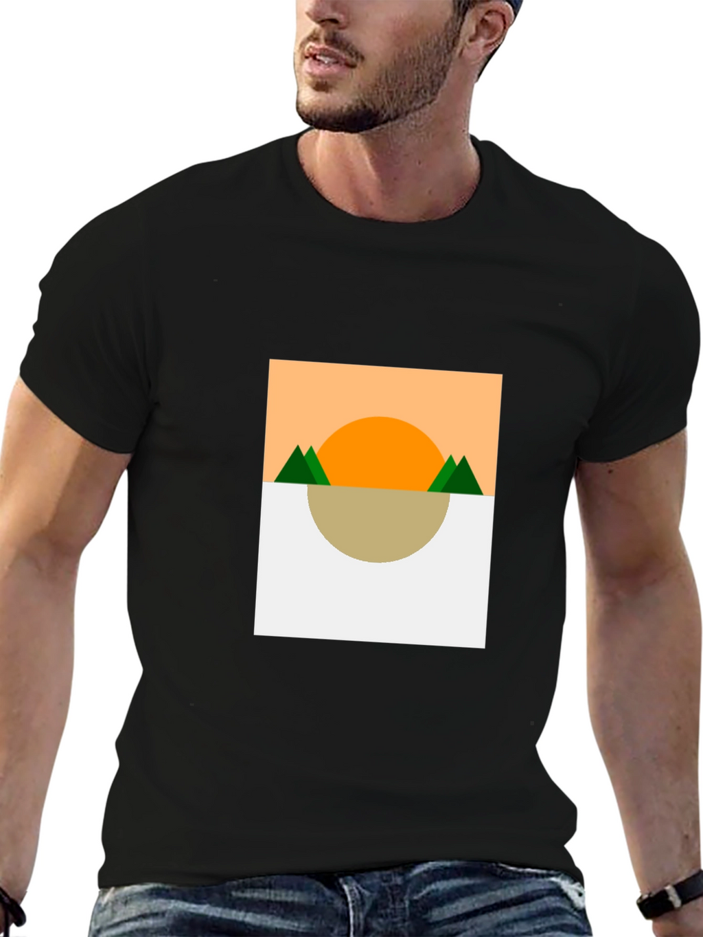 Geometric Landscape T-Shirt
