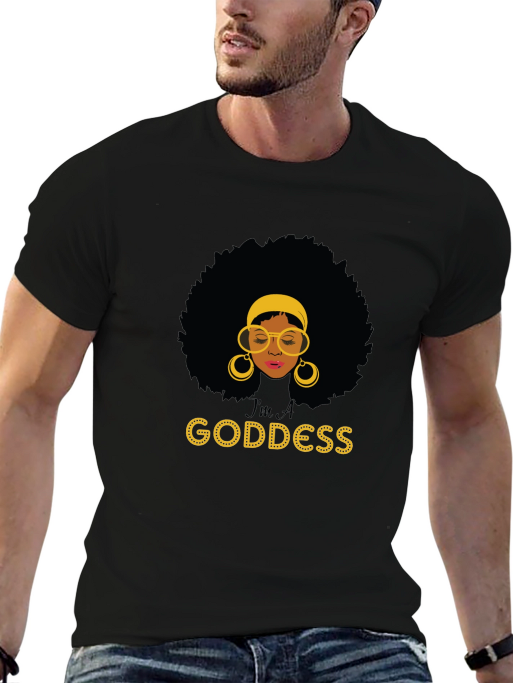 Im A Goddess Black T-Shirt