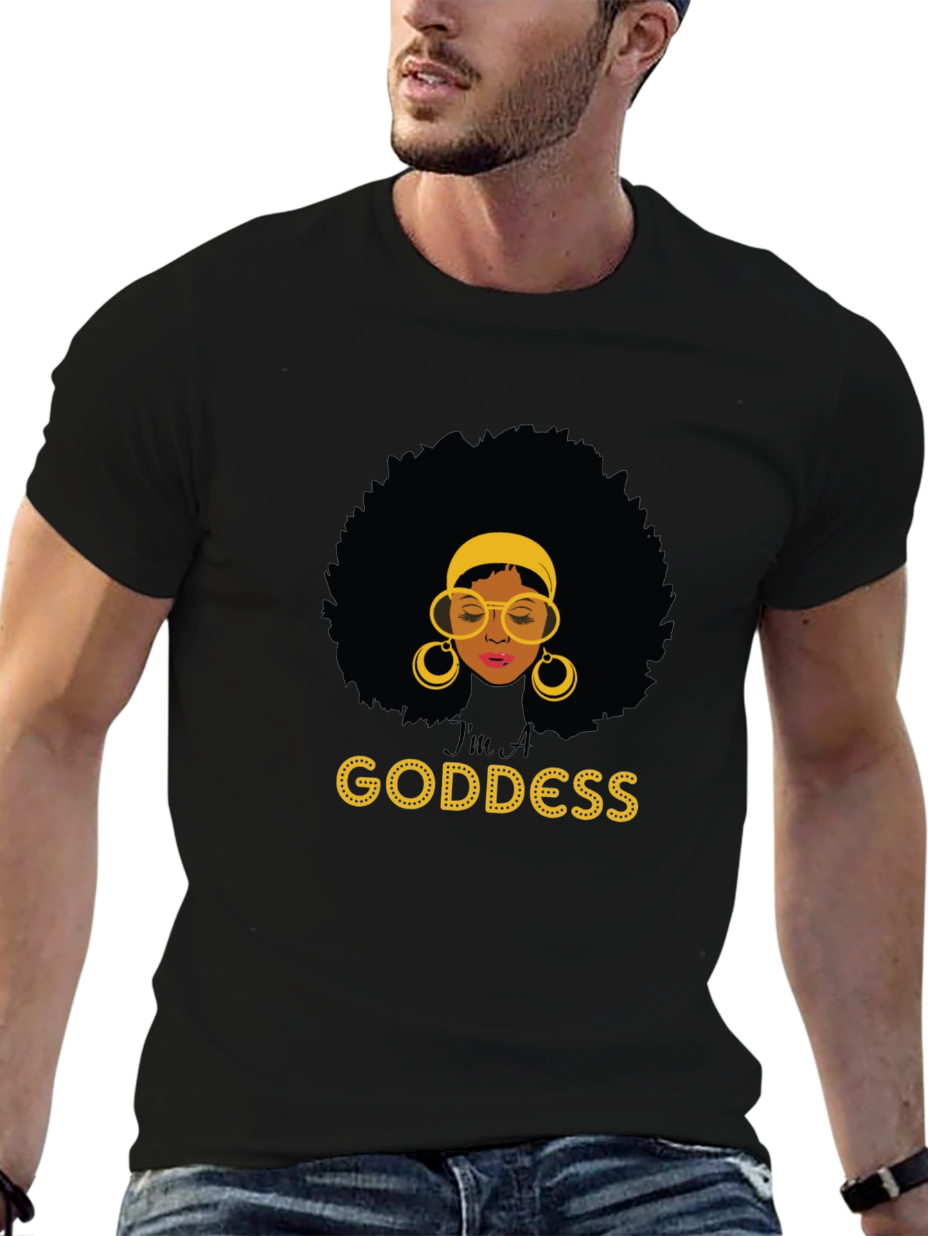 Im A Goddess Black T-Shirt