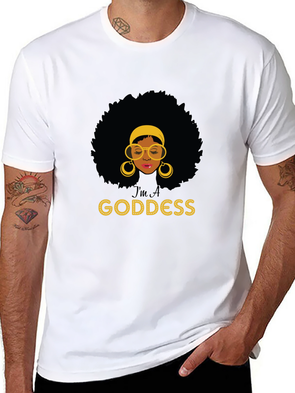 Im A Goddess Black T-Shirt