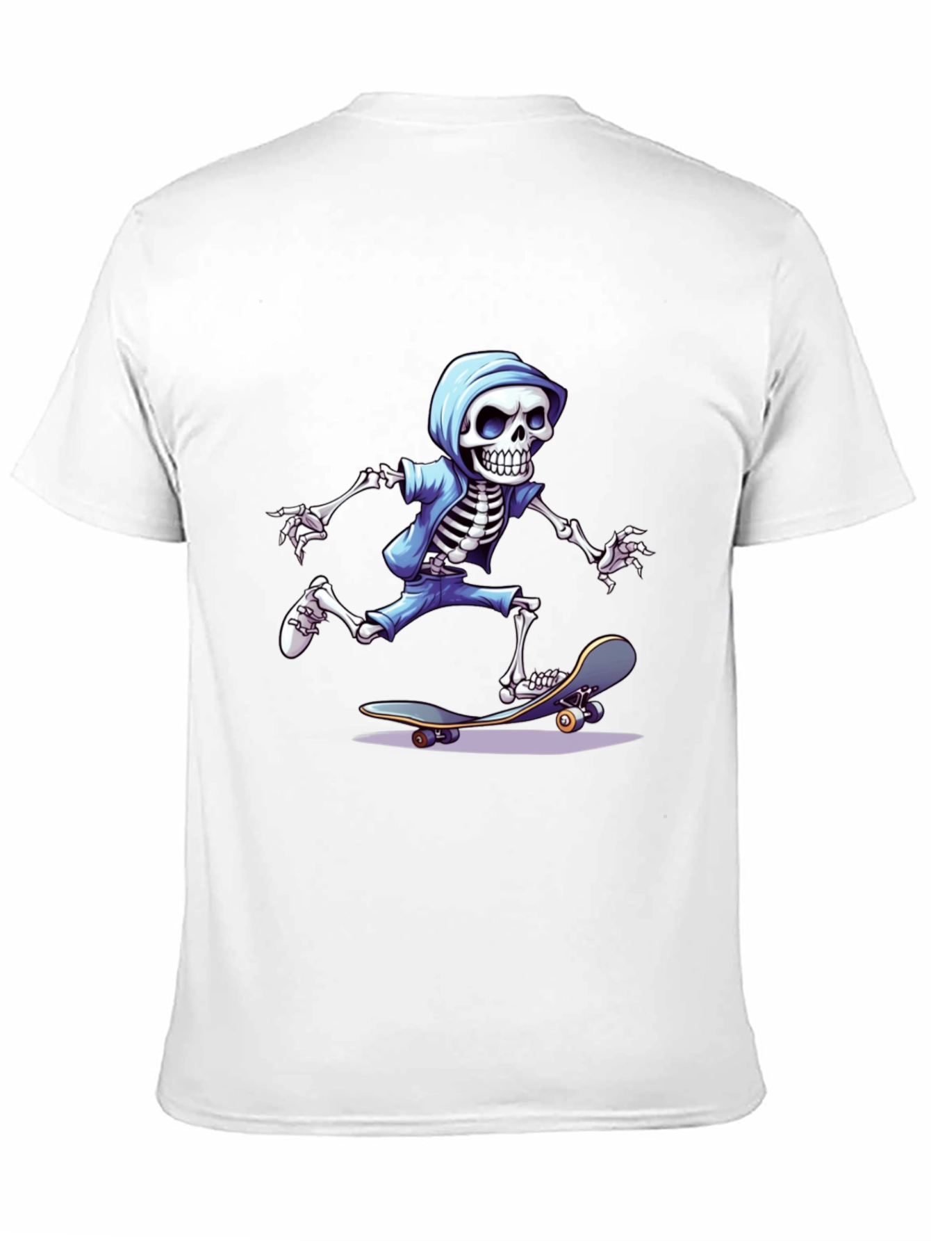 Skateboarding Skeleton Graphic Tee