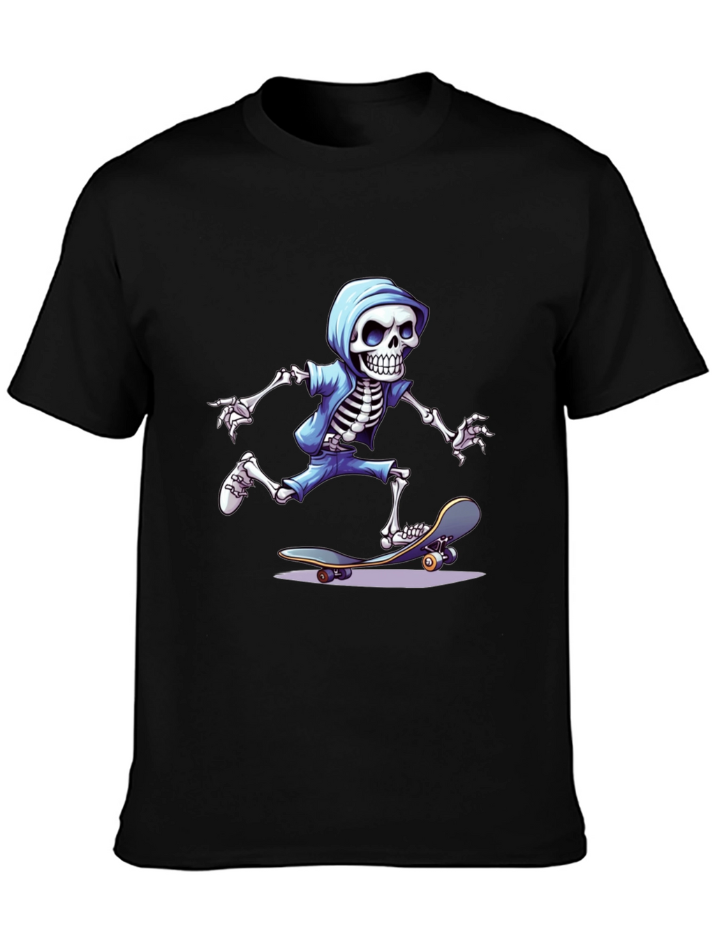 Skateboarding Skeleton Graphic Tee