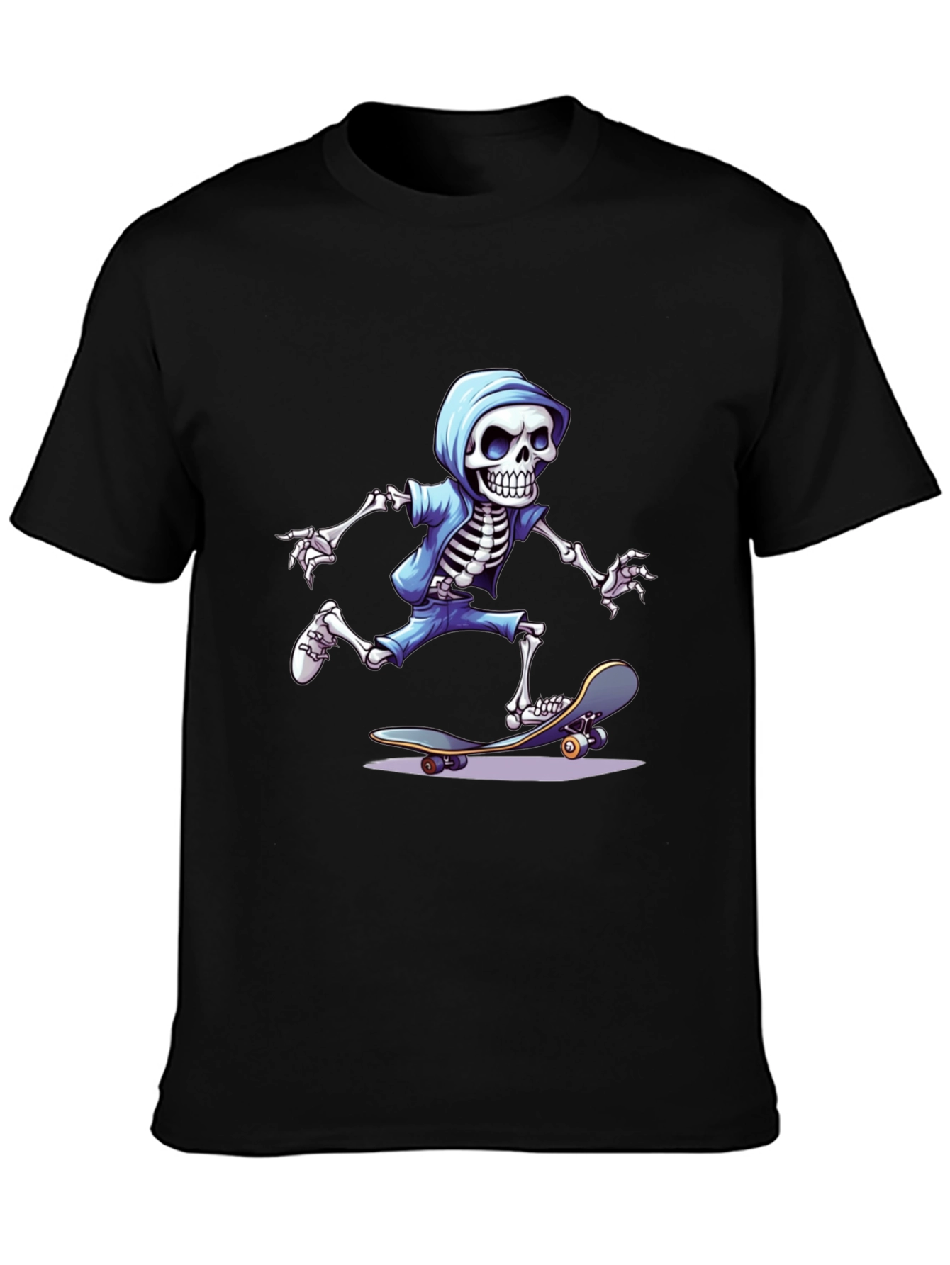 Skateboarding Skeleton Graphic Tee