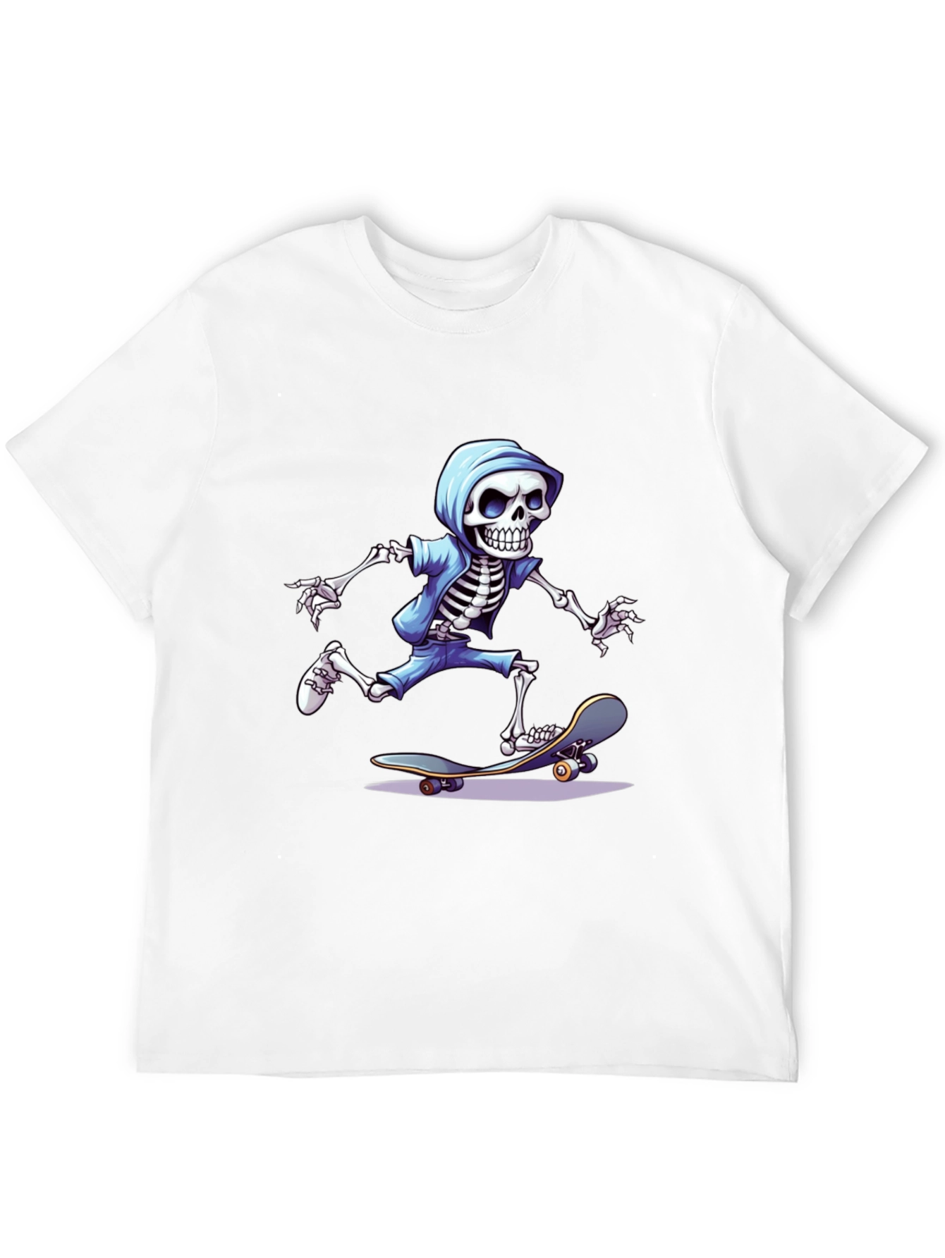 Skateboarding Skeleton Graphic Tee