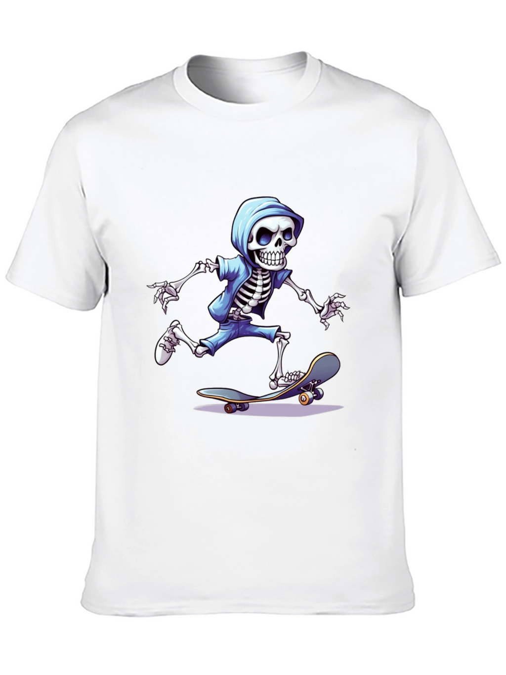 Skateboarding Skeleton Graphic Tee