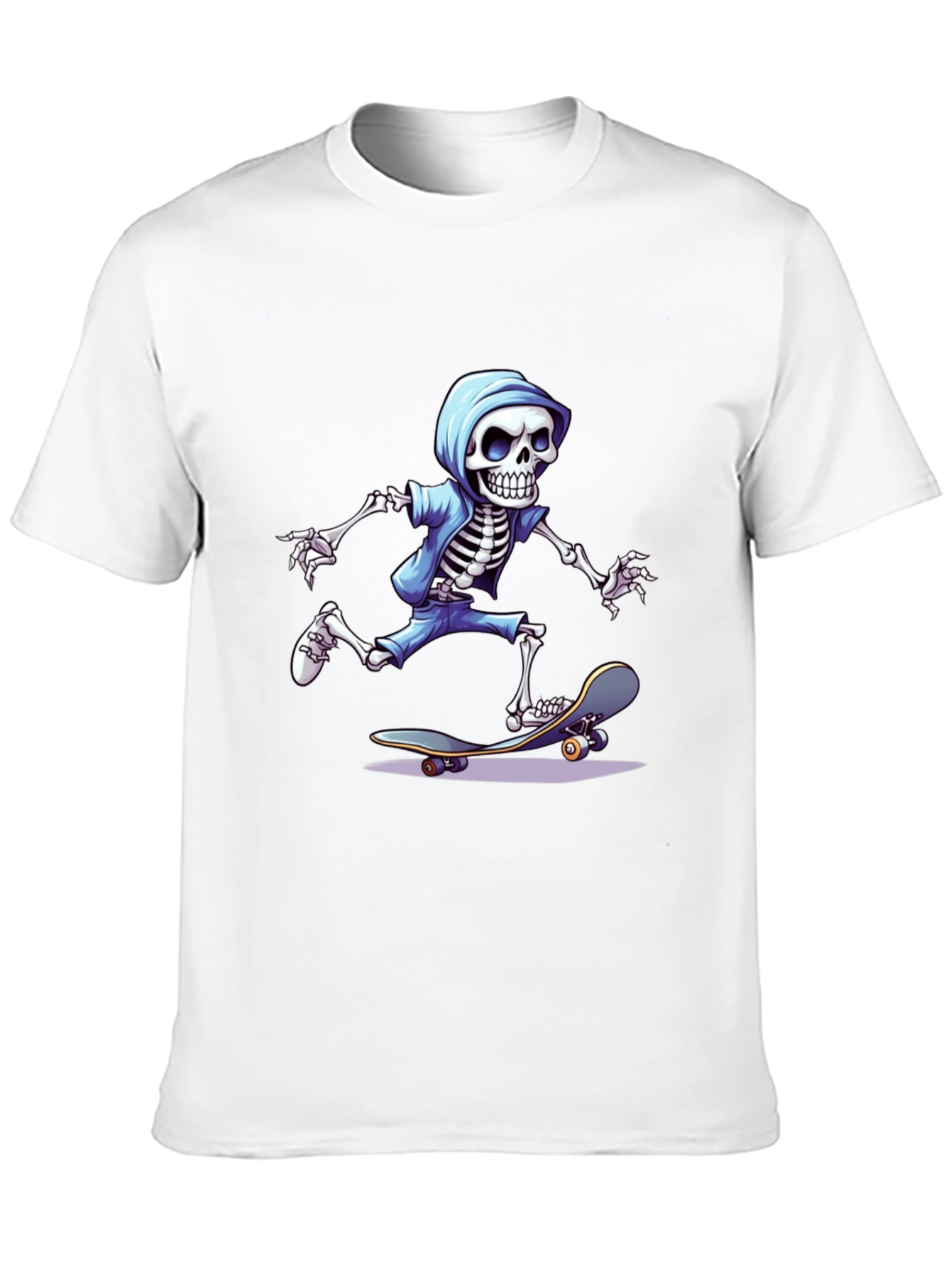 Skateboarding Skeleton Graphic Tee