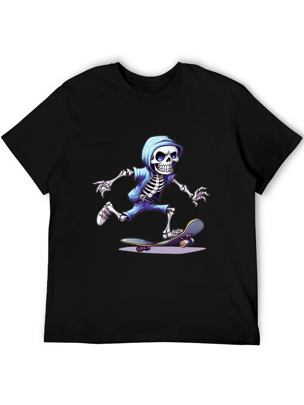 Skateboarding Skeleton Graphic Tee