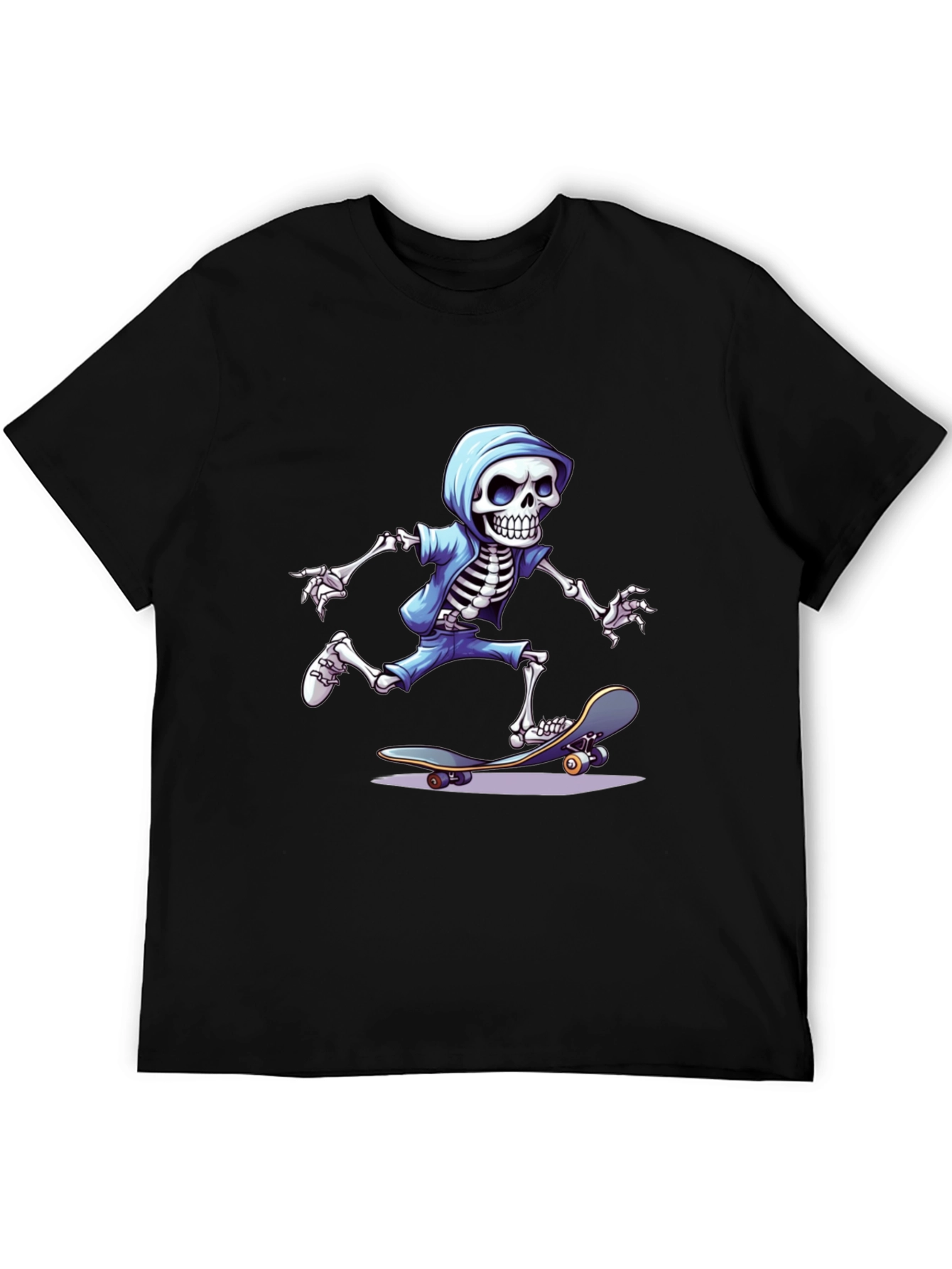 Skateboarding Skeleton Graphic Tee