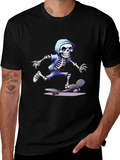 Skateboarding Skeleton Graphic Tee