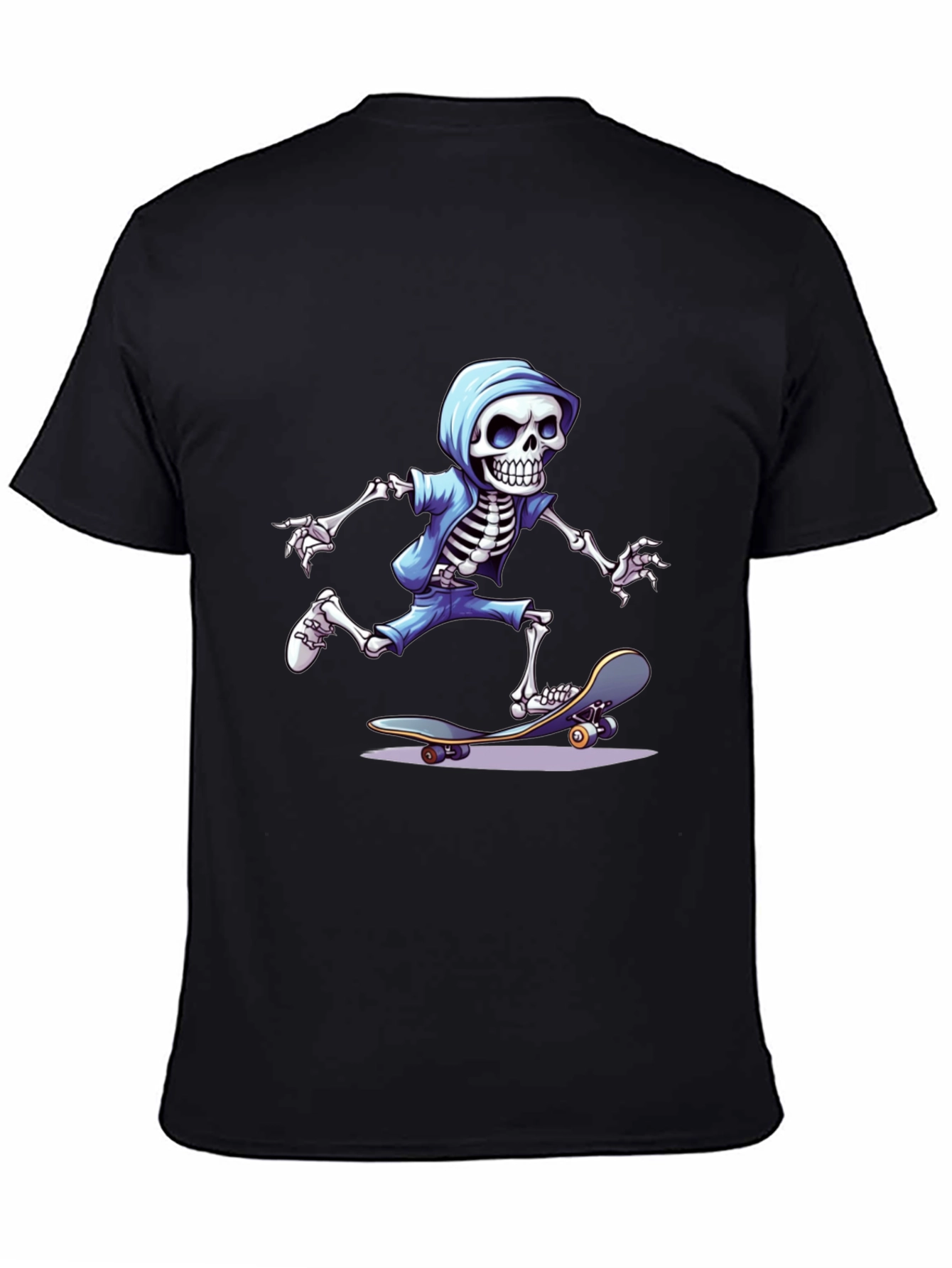 Skateboarding Skeleton Graphic Tee