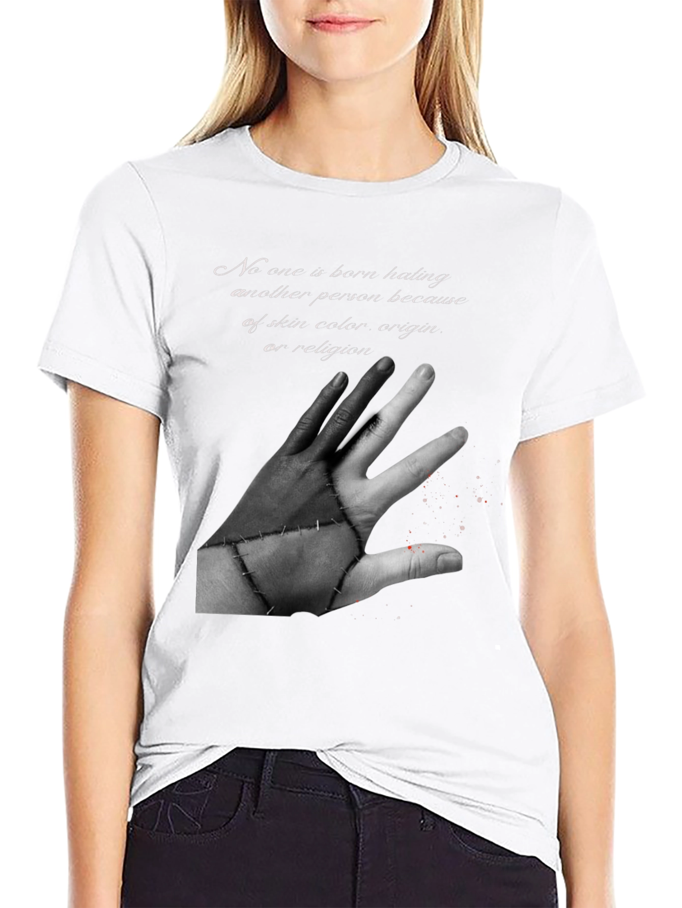Unity Black T-Shirt - No Hate Graphic Tee