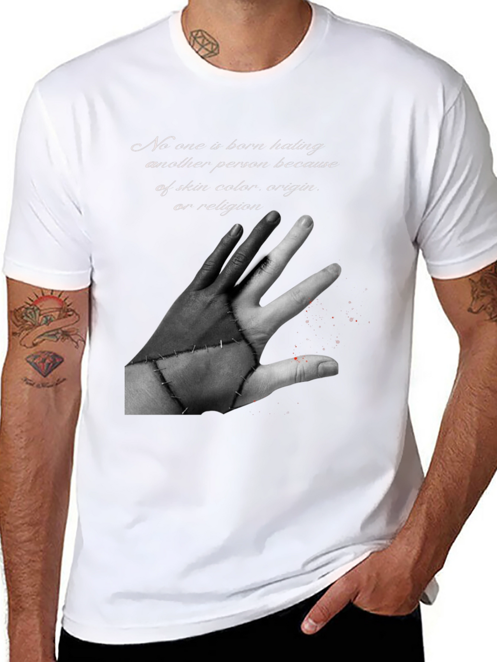 Unity Black T-Shirt - No Hate Graphic Tee