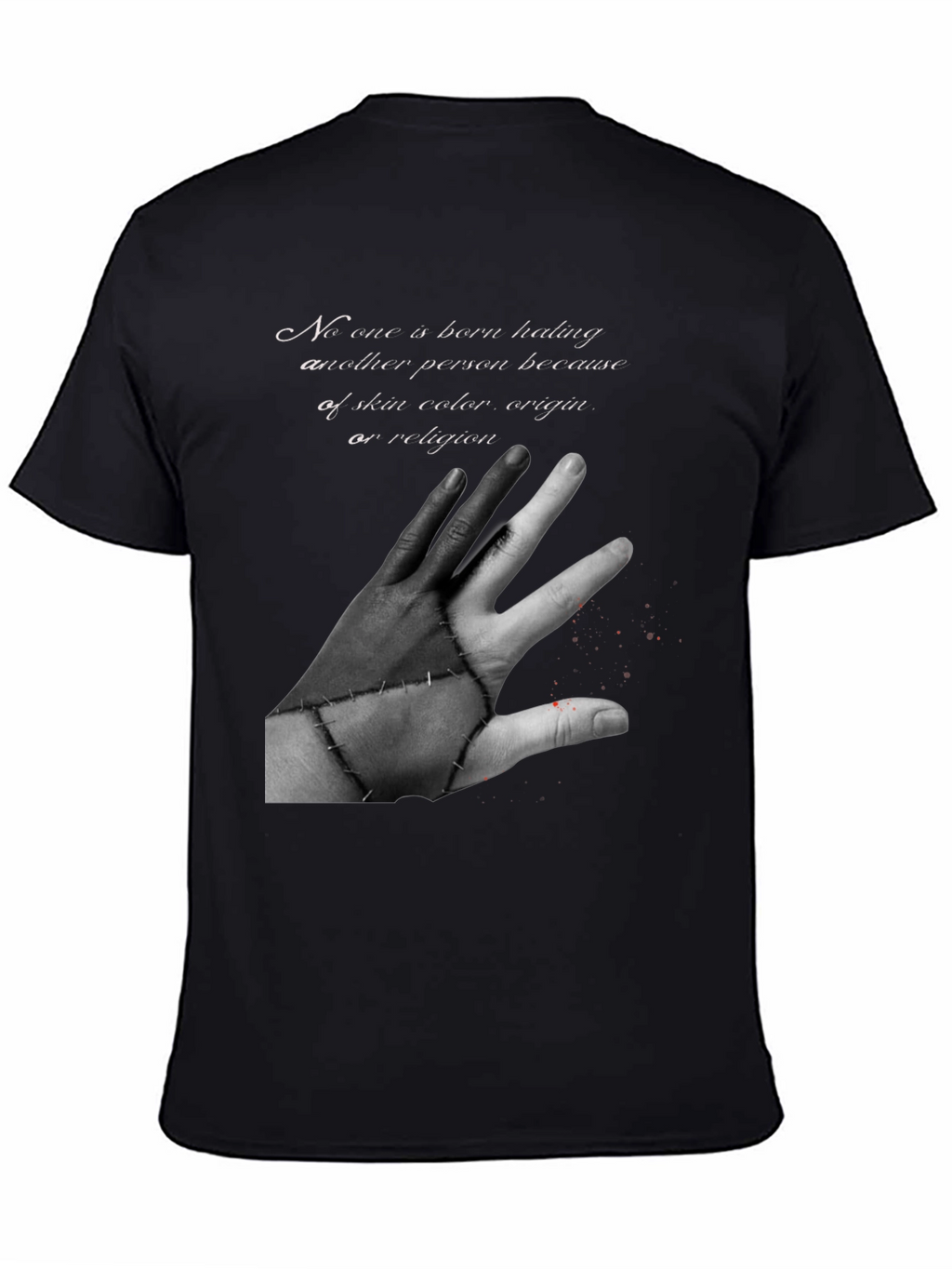 Unity Black T-Shirt - No Hate Graphic Tee
