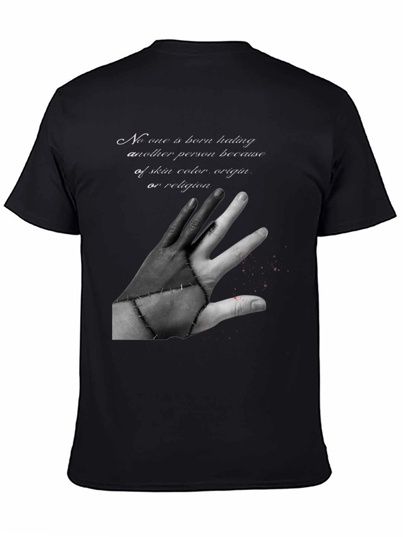 Unity Black T-Shirt - No Hate Graphic Tee