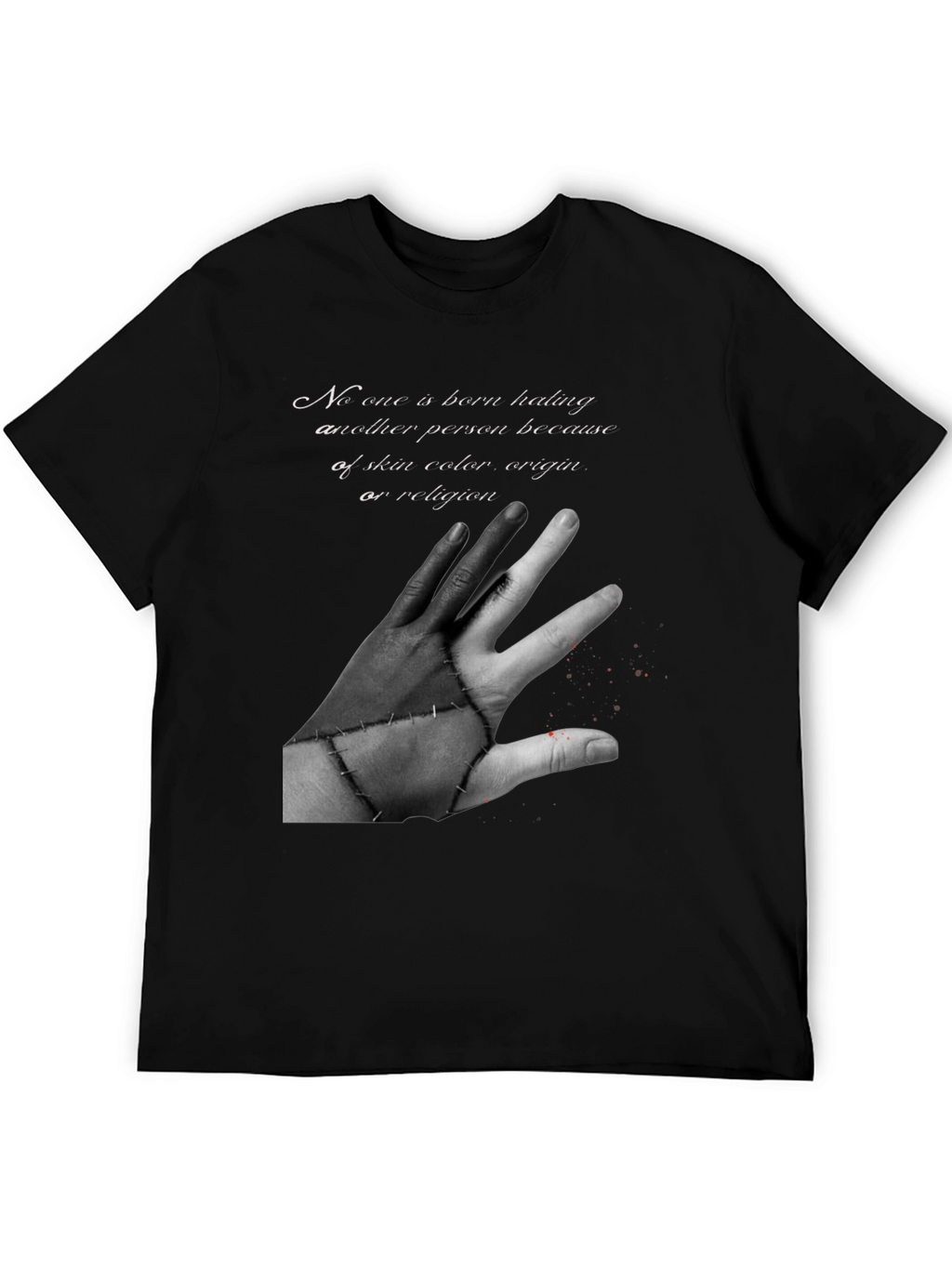 Unity Black T-Shirt - No Hate Graphic Tee