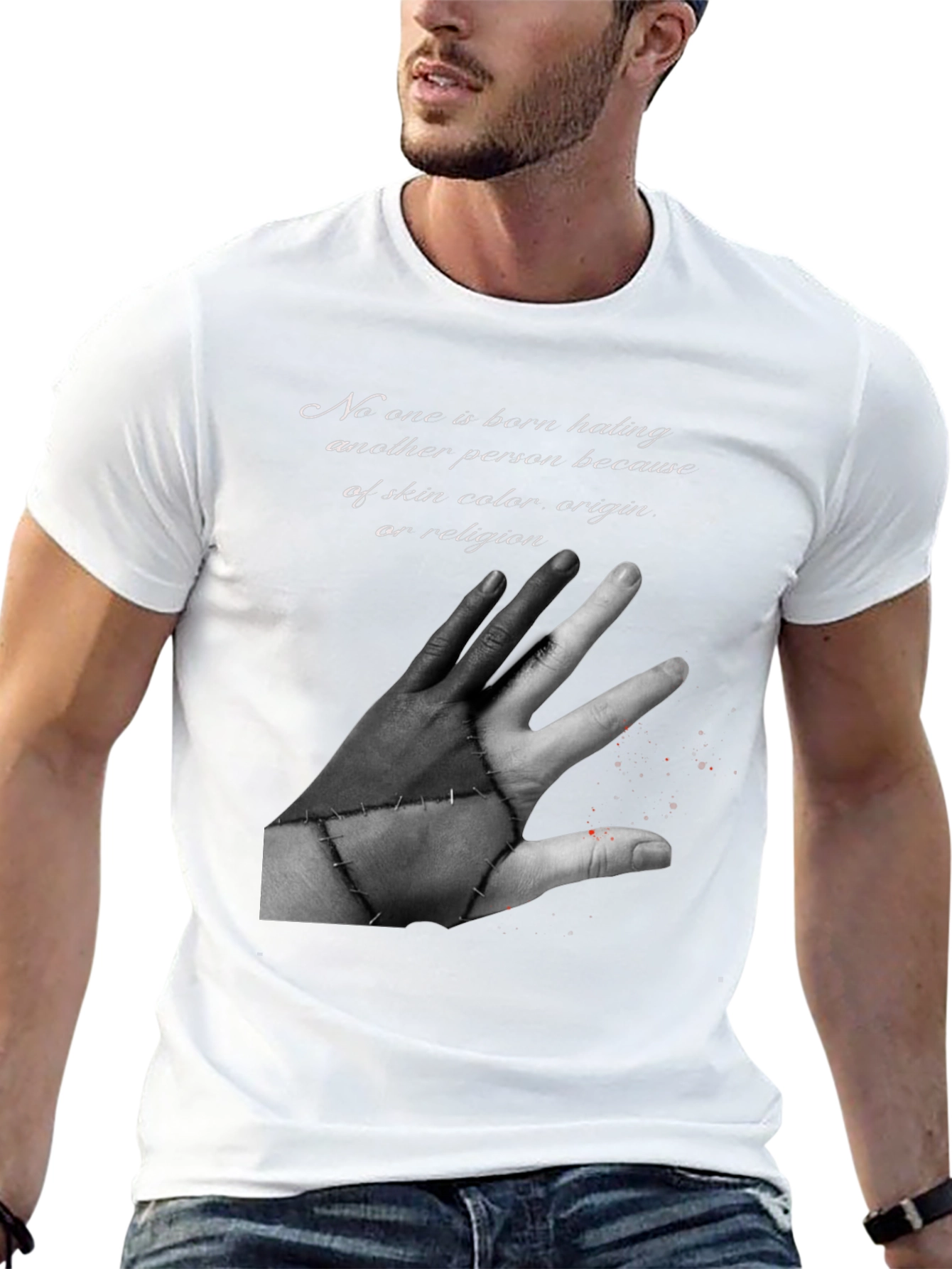 Unity Black T-Shirt - No Hate Graphic Tee
