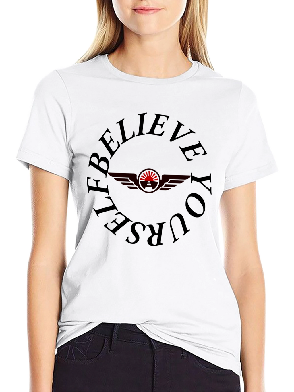 Believe Yourself Graphic Tee - Black