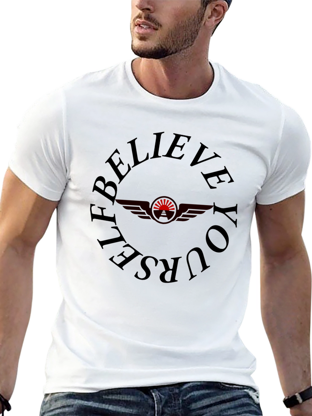 Believe Yourself Graphic Tee - Black
