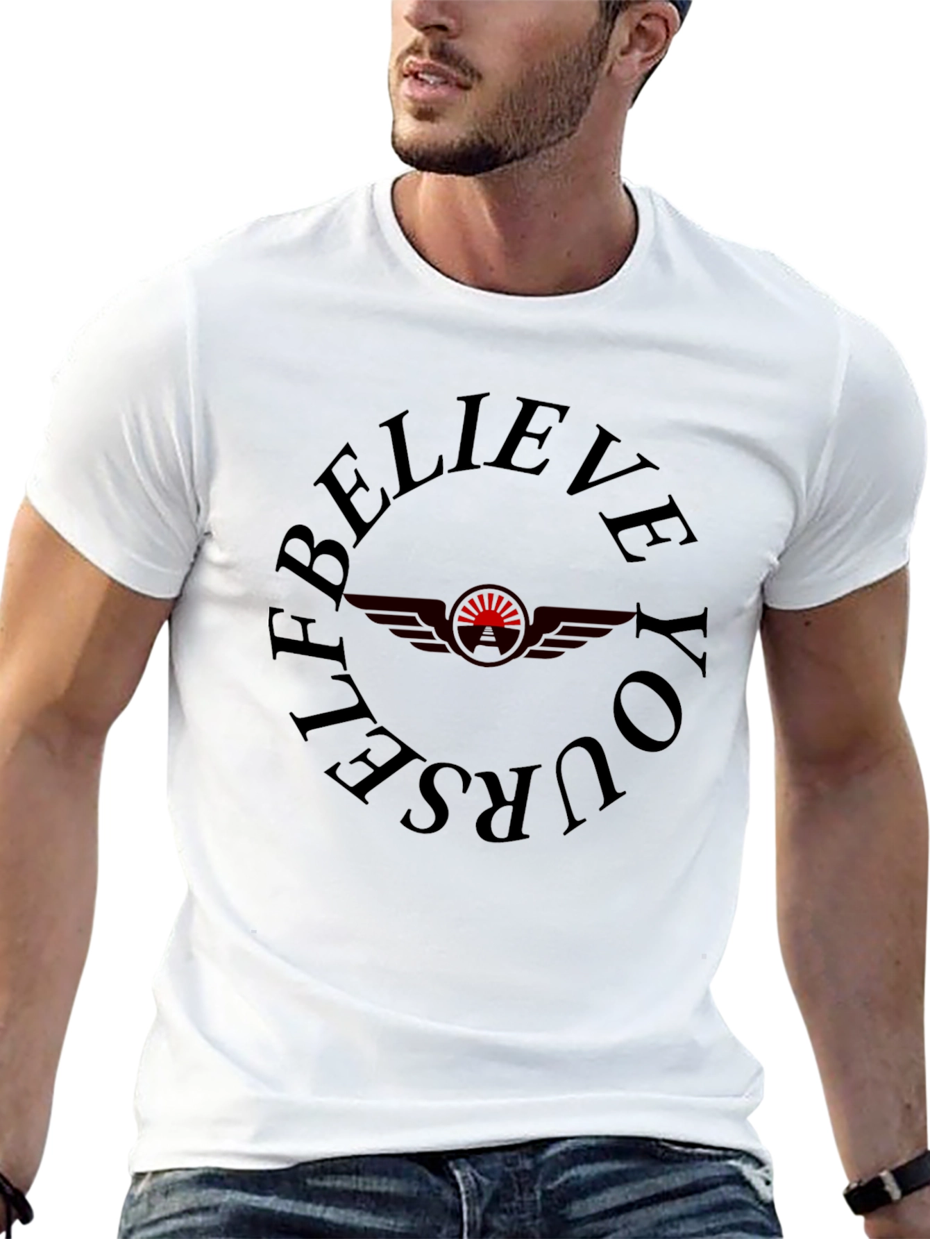 Believe Yourself Graphic Tee - Black