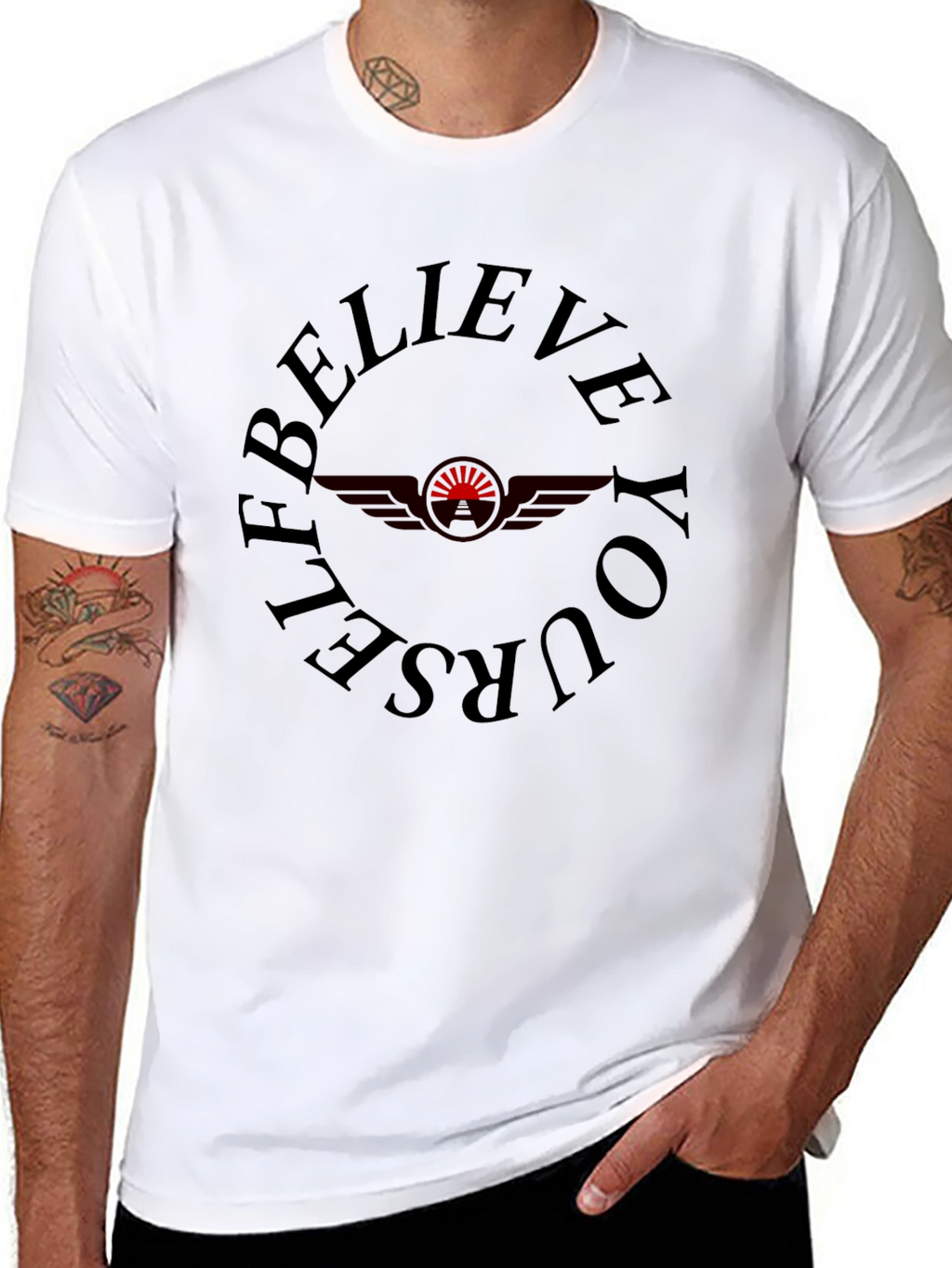 Believe Yourself Graphic Tee - Black