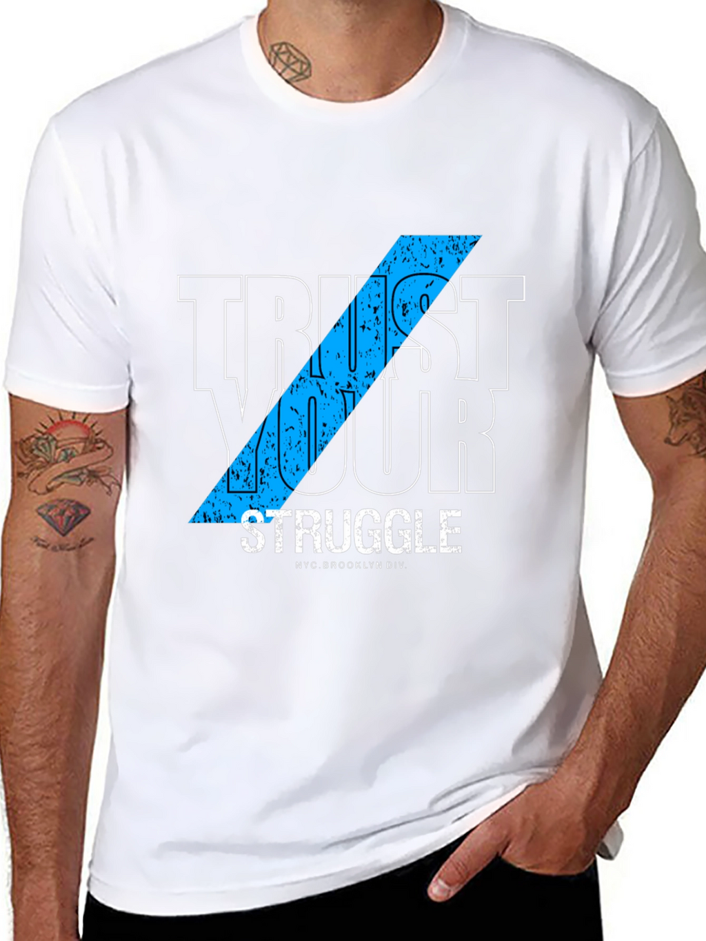 Trust Your Struggle Graphic Tee - Black