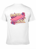 Skater Girl Graphic T-Shirt - Trendy Skateboarding Style