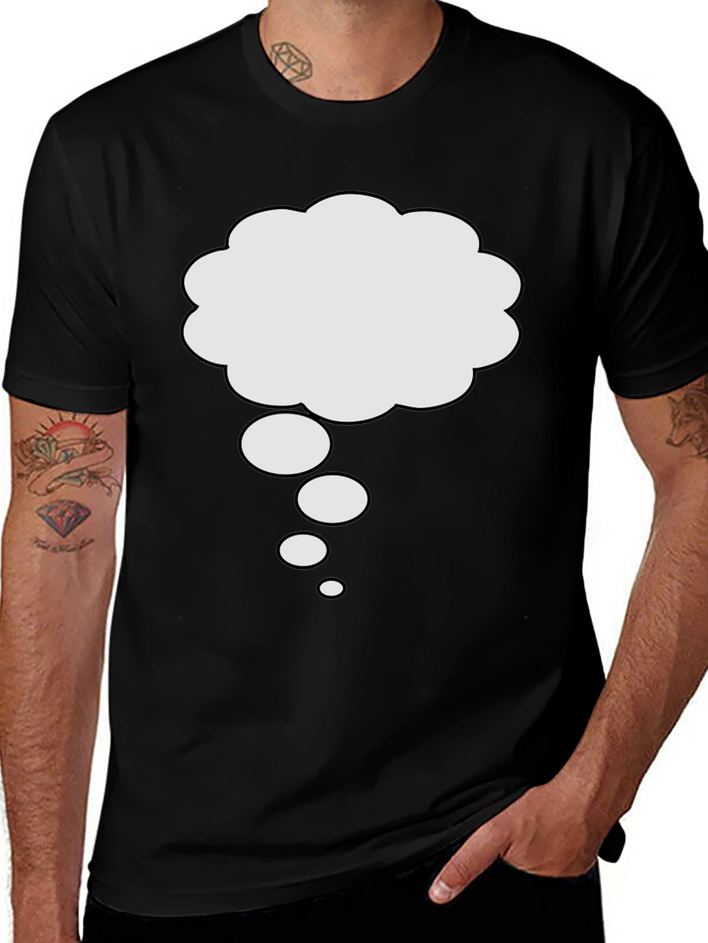 Thinking Cloud Black T-Shirt
