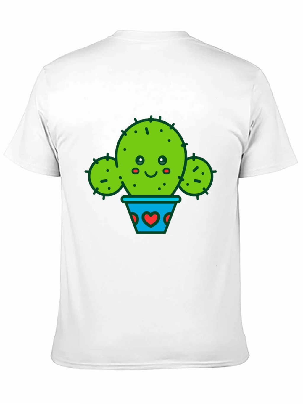 Cute Cactus in Pot Black T-Shirt