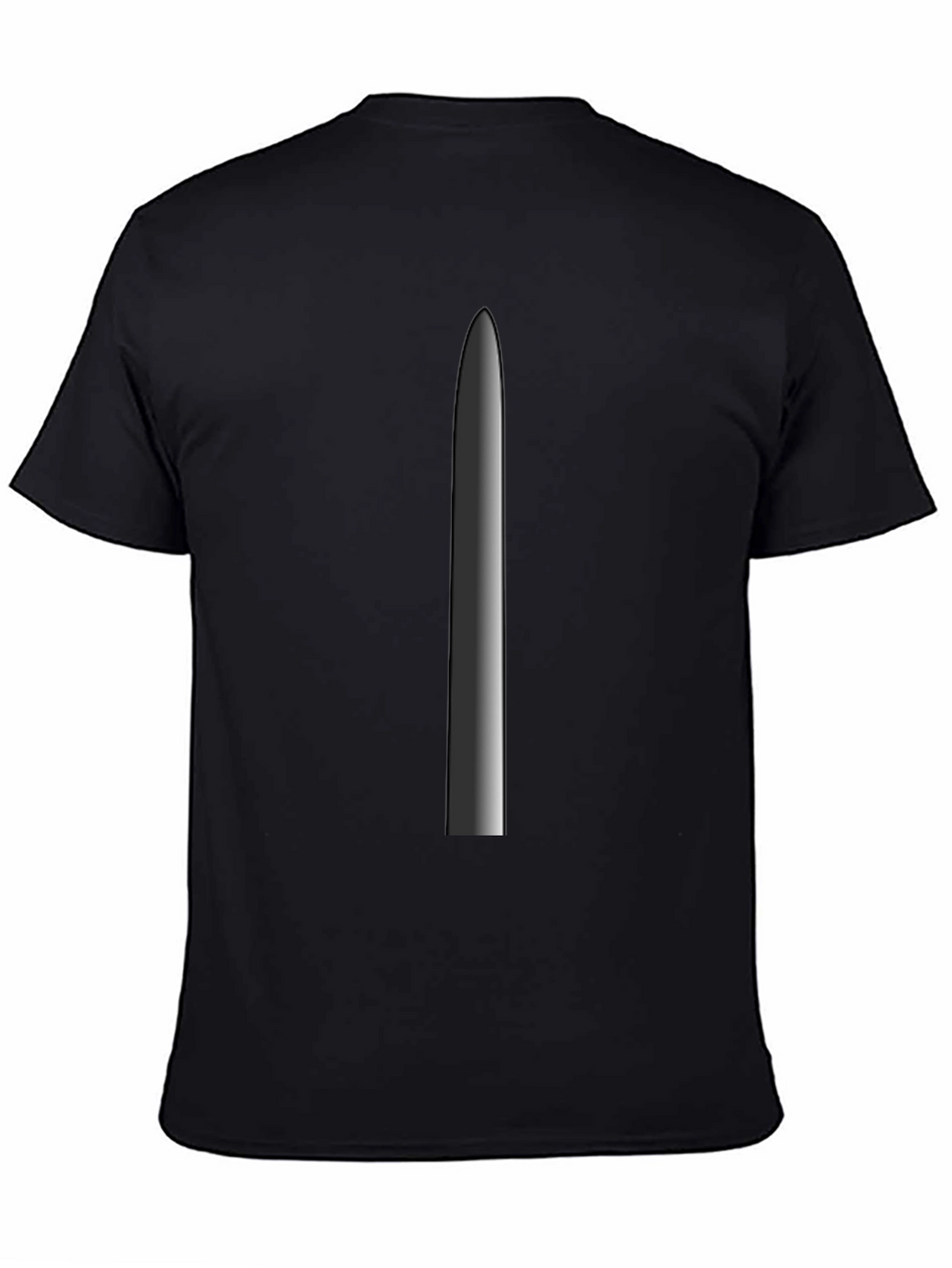 Minimalist Blade Graphic Tee - Black