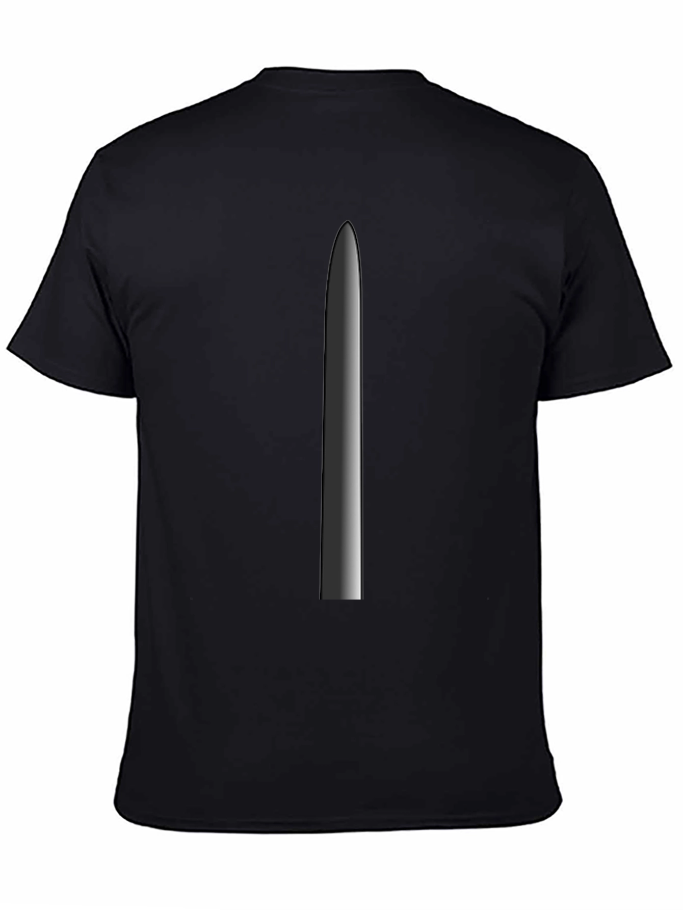 Minimalist Blade Graphic Tee - Black