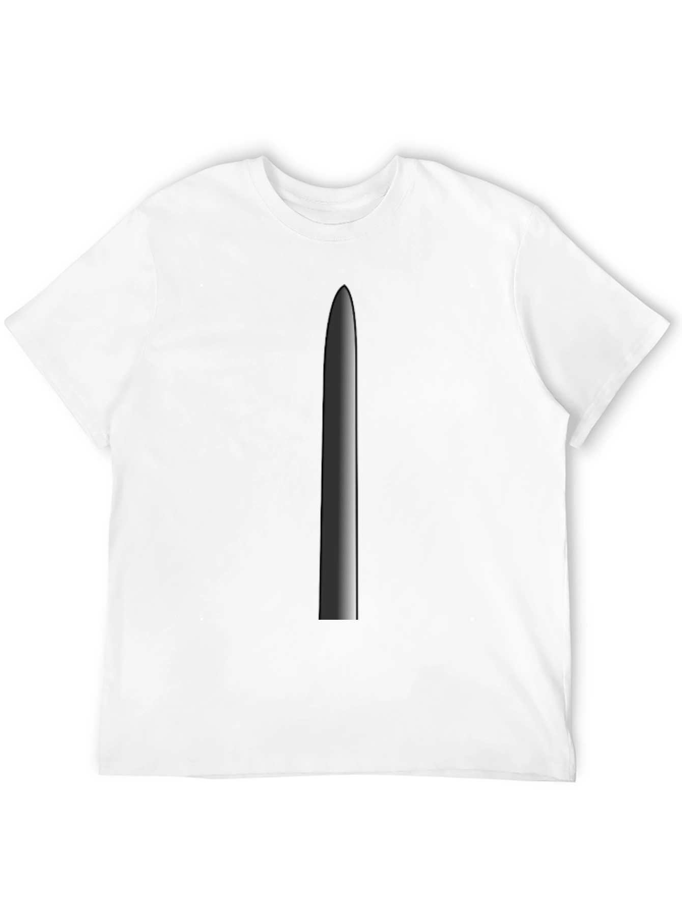 Minimalist Blade Graphic Tee - Black