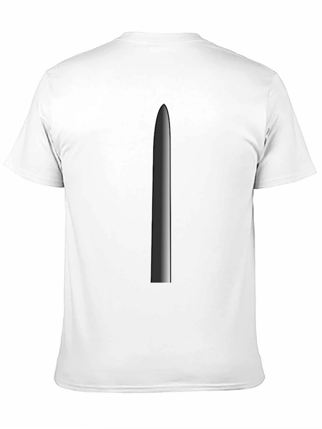 Minimalist Blade Graphic Tee - Black