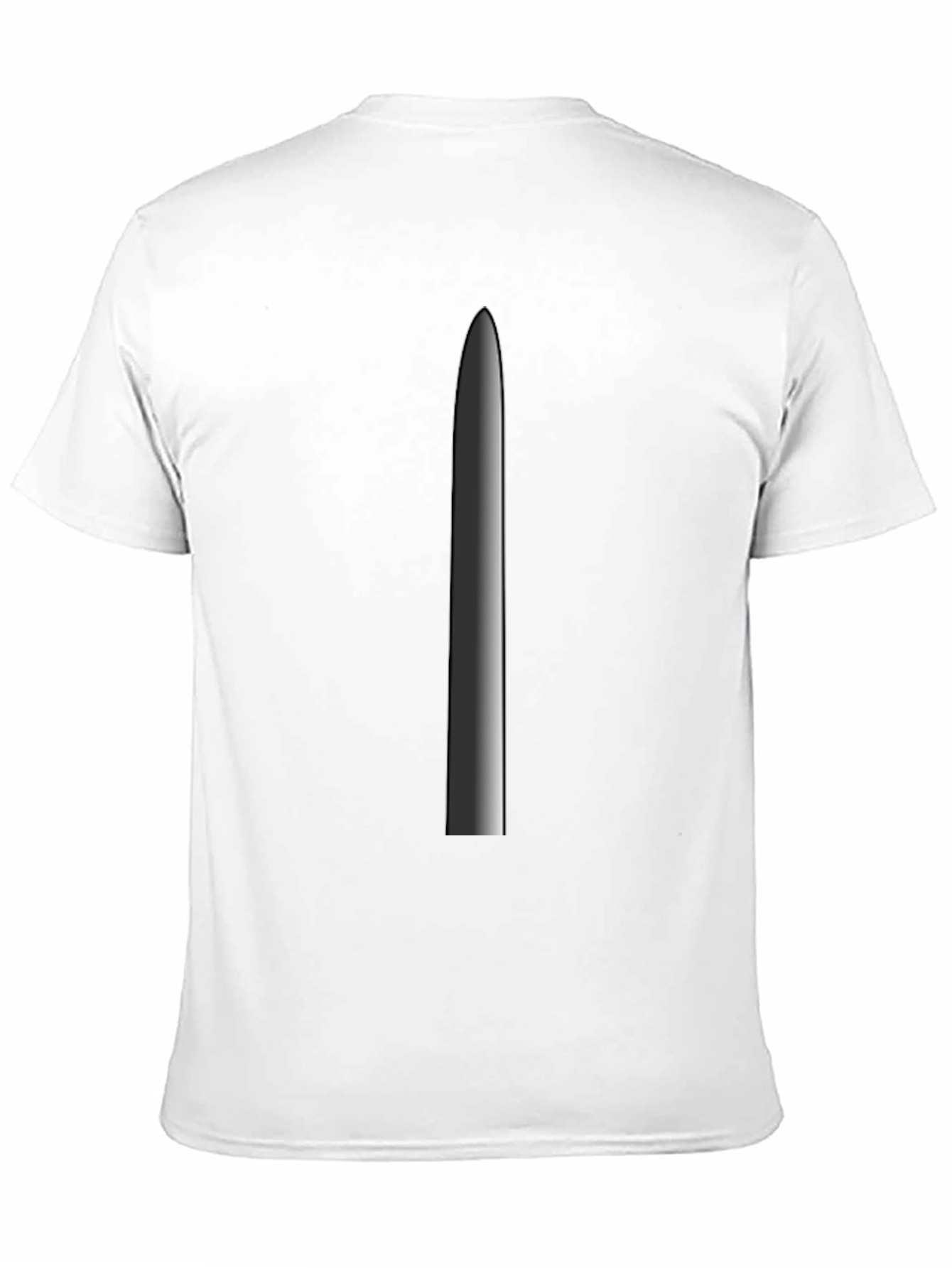 Minimalist Blade Graphic Tee - Black