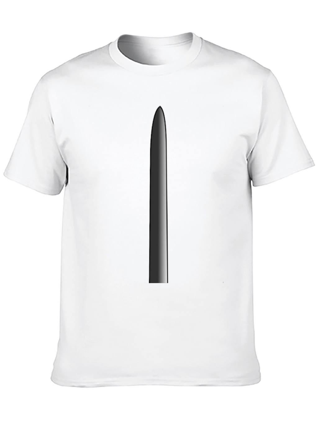 Minimalist Blade Graphic Tee - Black