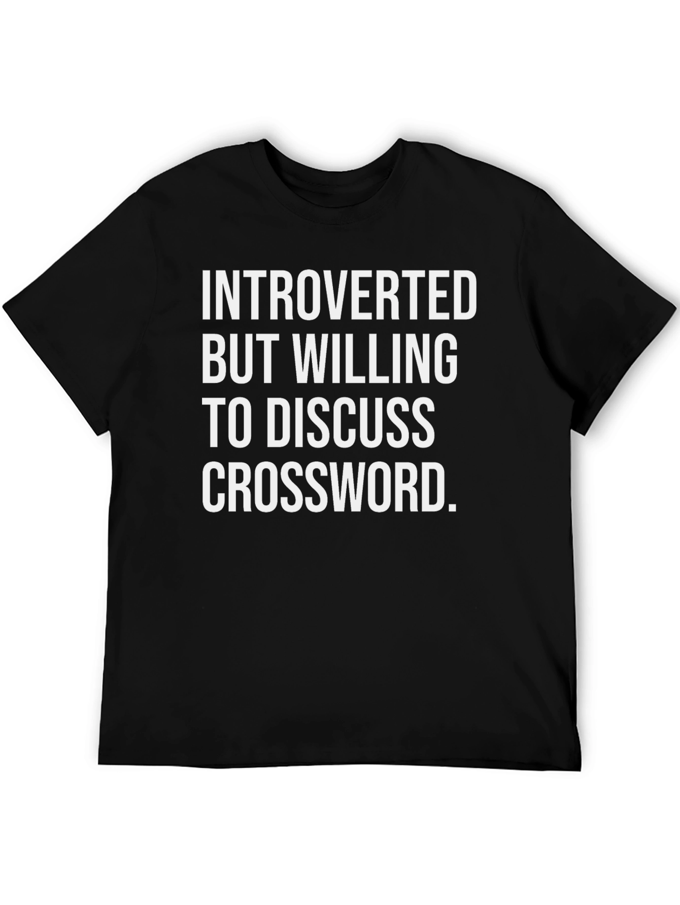 Introverted Crossword Puzzle Lover T-Shirt
