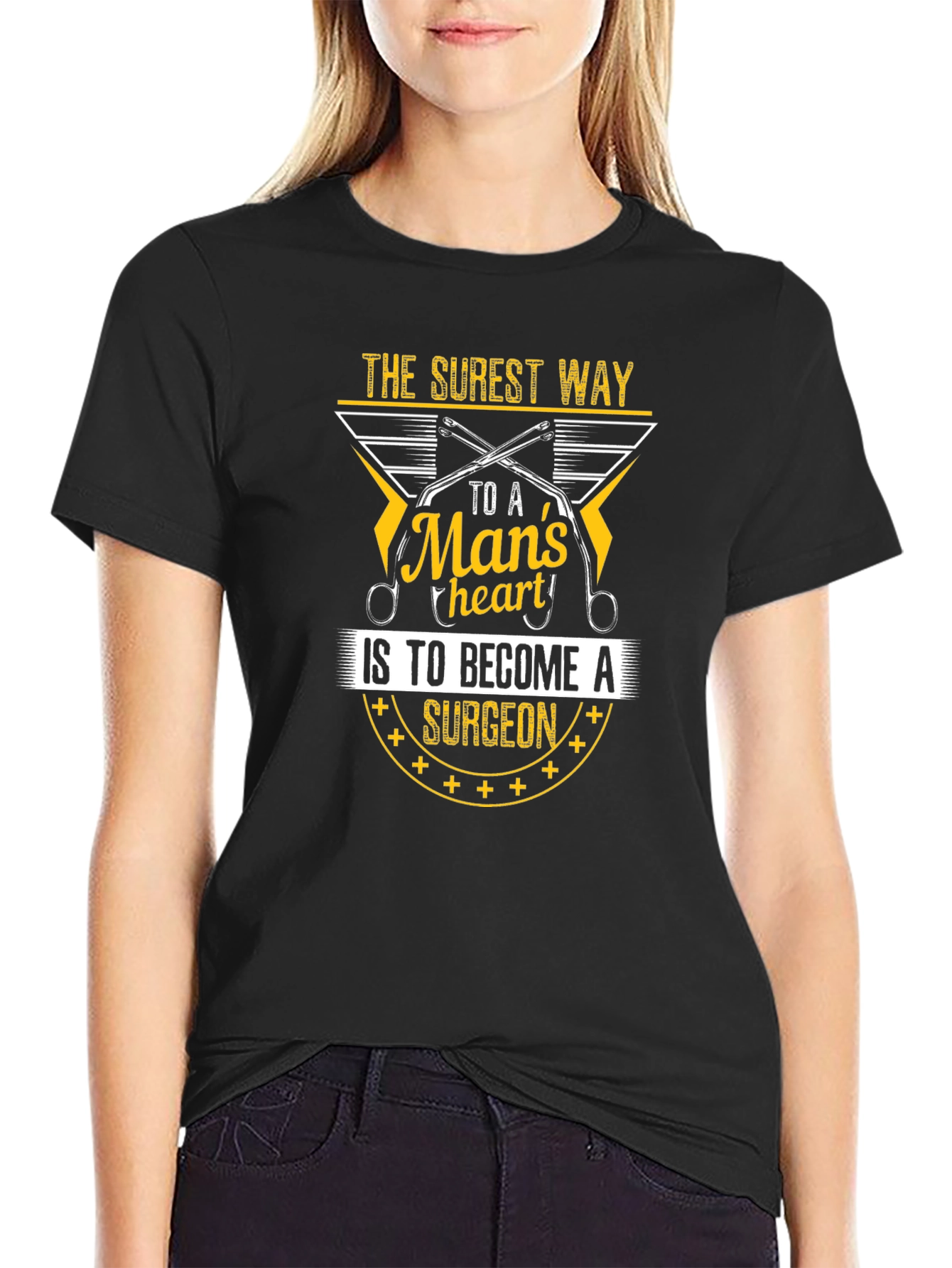 Surgeon Heart T-Shirt - The Surest Way to a Mans Heart