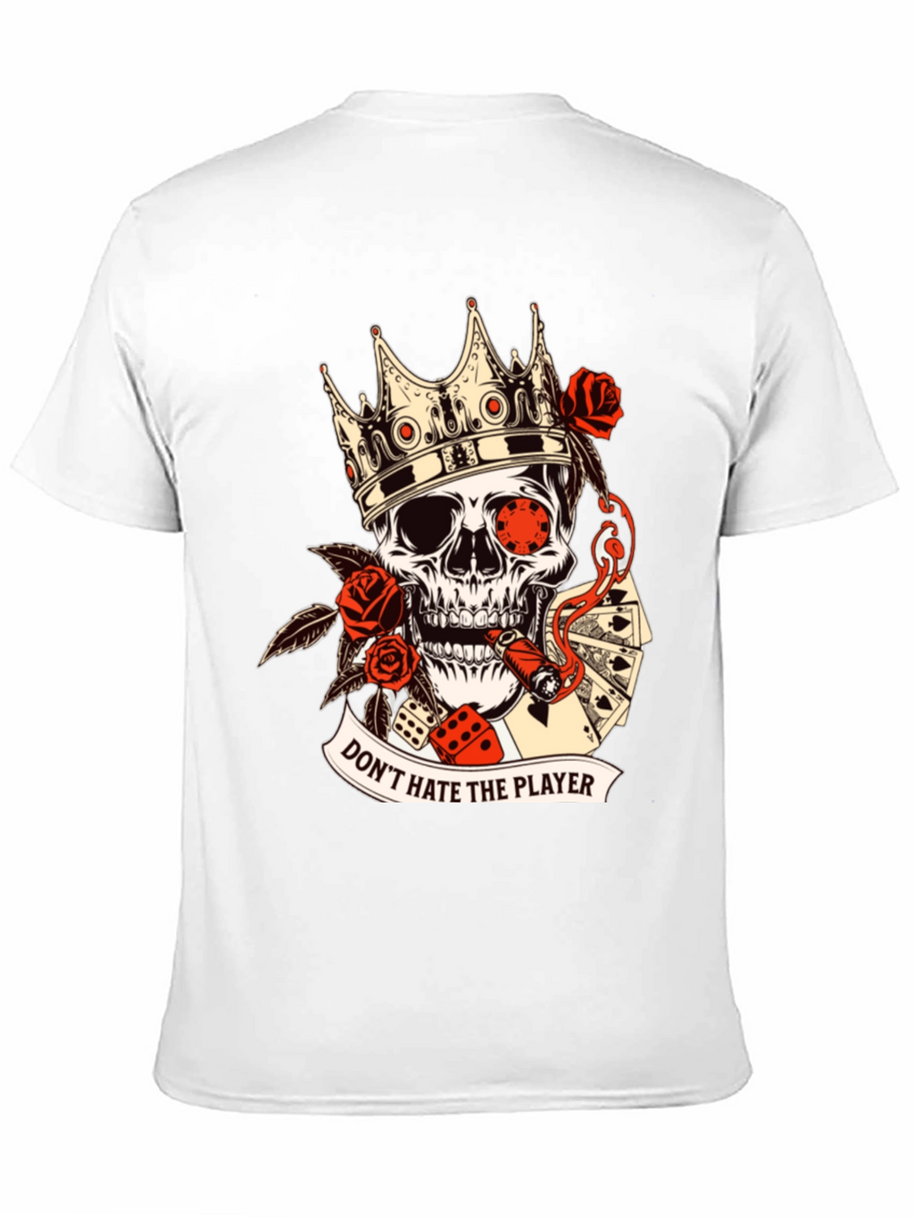 Dont Hate the Player Skull Graphic Tee