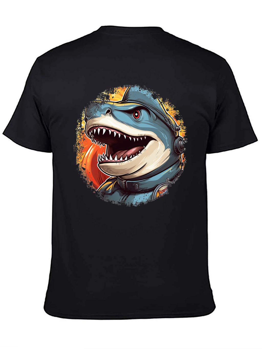 Shark Astronaut Graphic T-Shirt