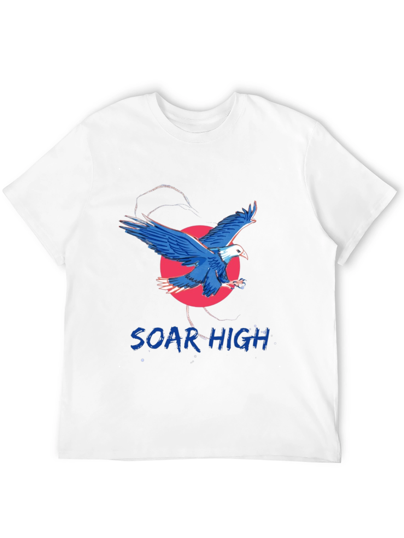 Soar High Eagle Graphic Tee - Black