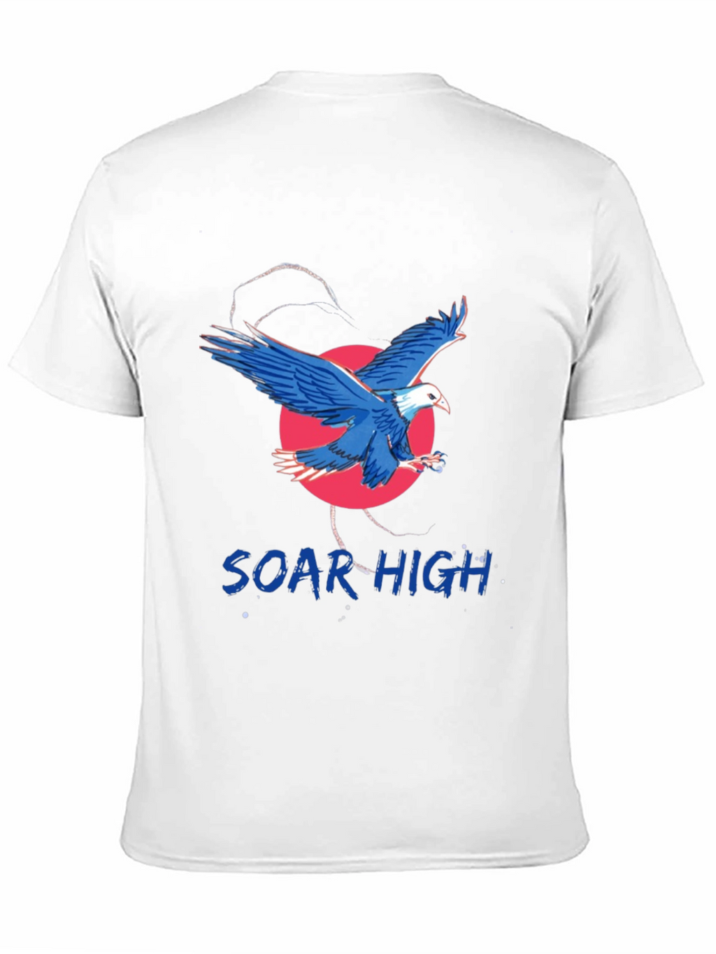Soar High Eagle Graphic Tee - Black