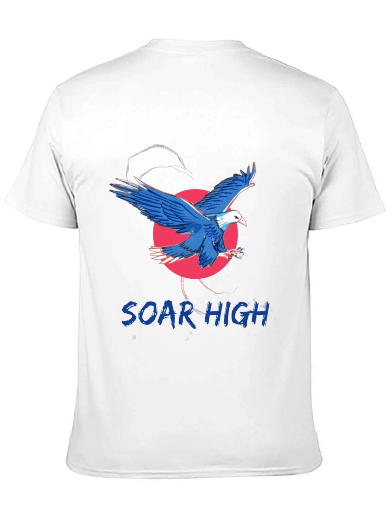 Soar High Eagle Graphic Tee - Black